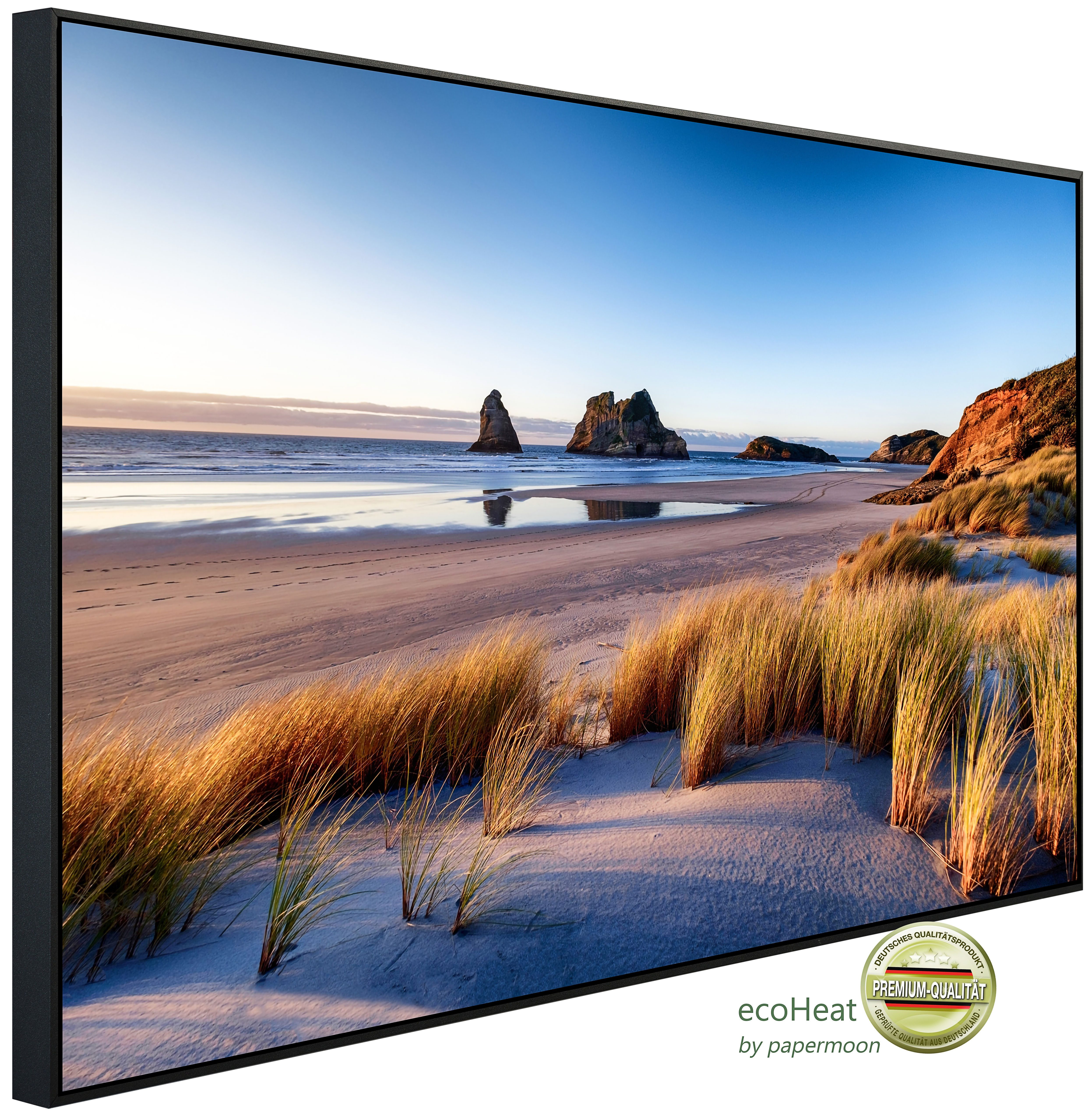 Papermoon Infrarotheizung INFRAROT-BILD-HEIZUNG, Strand, TÜV-Rheinland/GS zertifiziert, angenehme Strahlungswärme