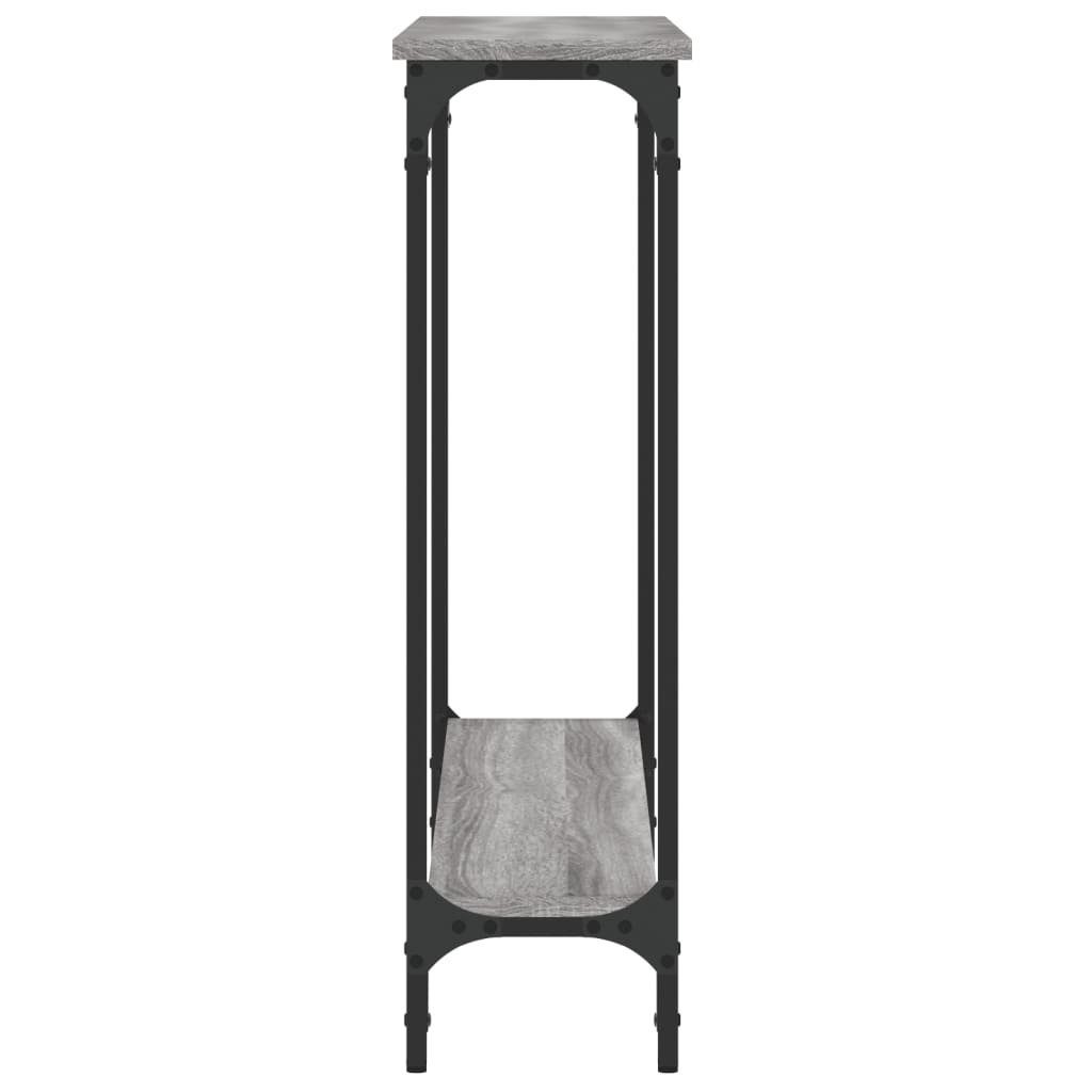 furnicato Beistelltisch Konsolentisch Grau Sonoma 100x22,5x75 cm Holzwerkstoff