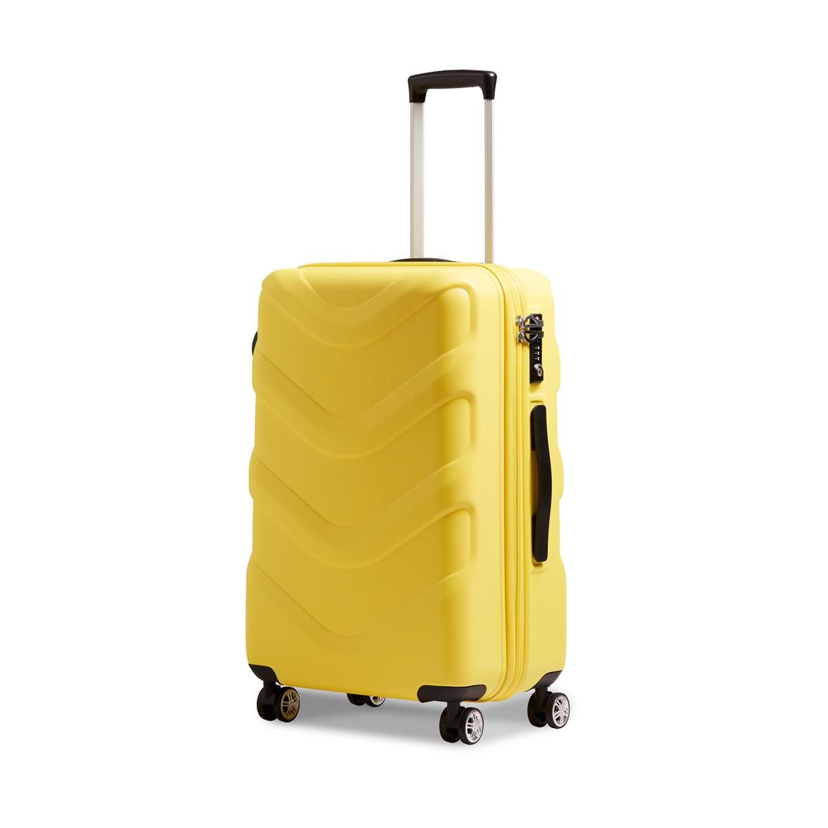 Stratic Hartschalen-Trolley Stratic Arrow 2 Hartschalen-Koffer M 65 cm gelb, 4 Rollen