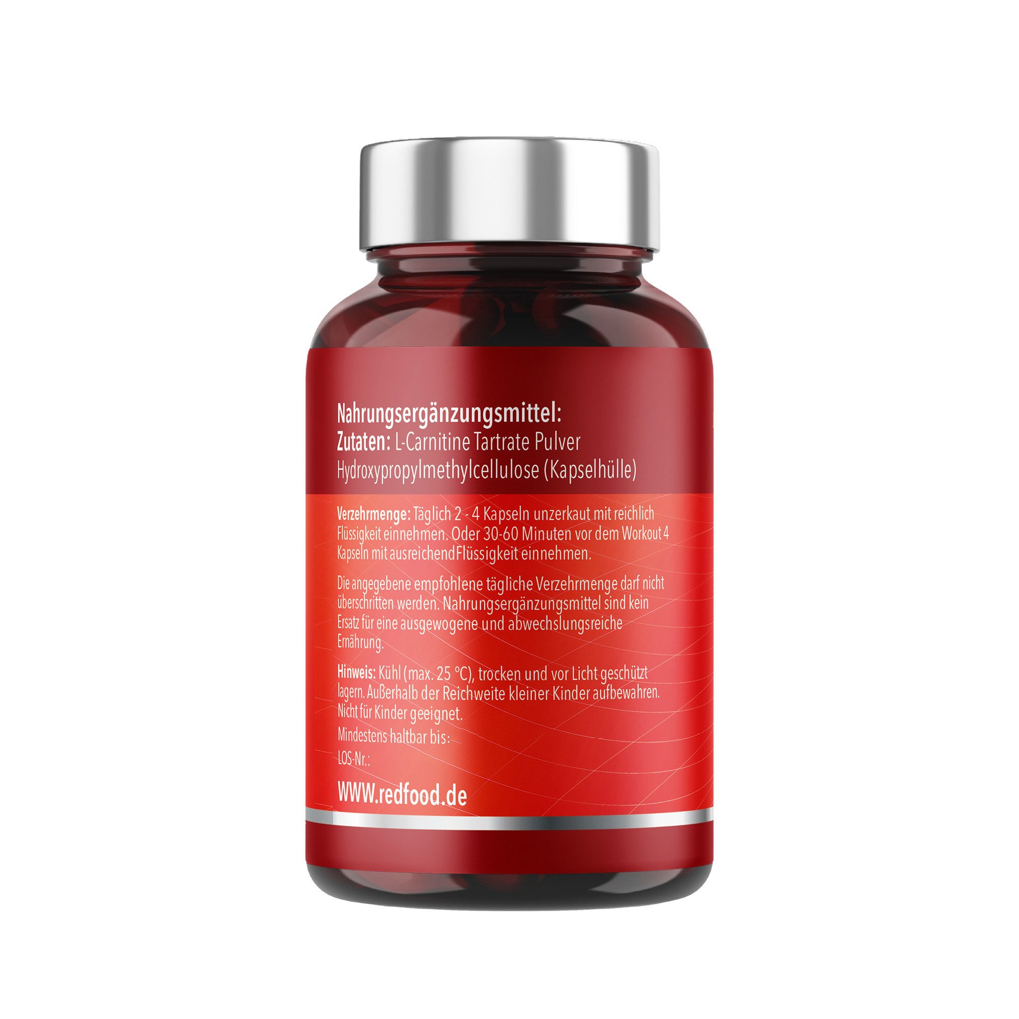 Redfood L-Carnitin 3000 Kapseln Kapseln, 1 er 220 St., 183 g