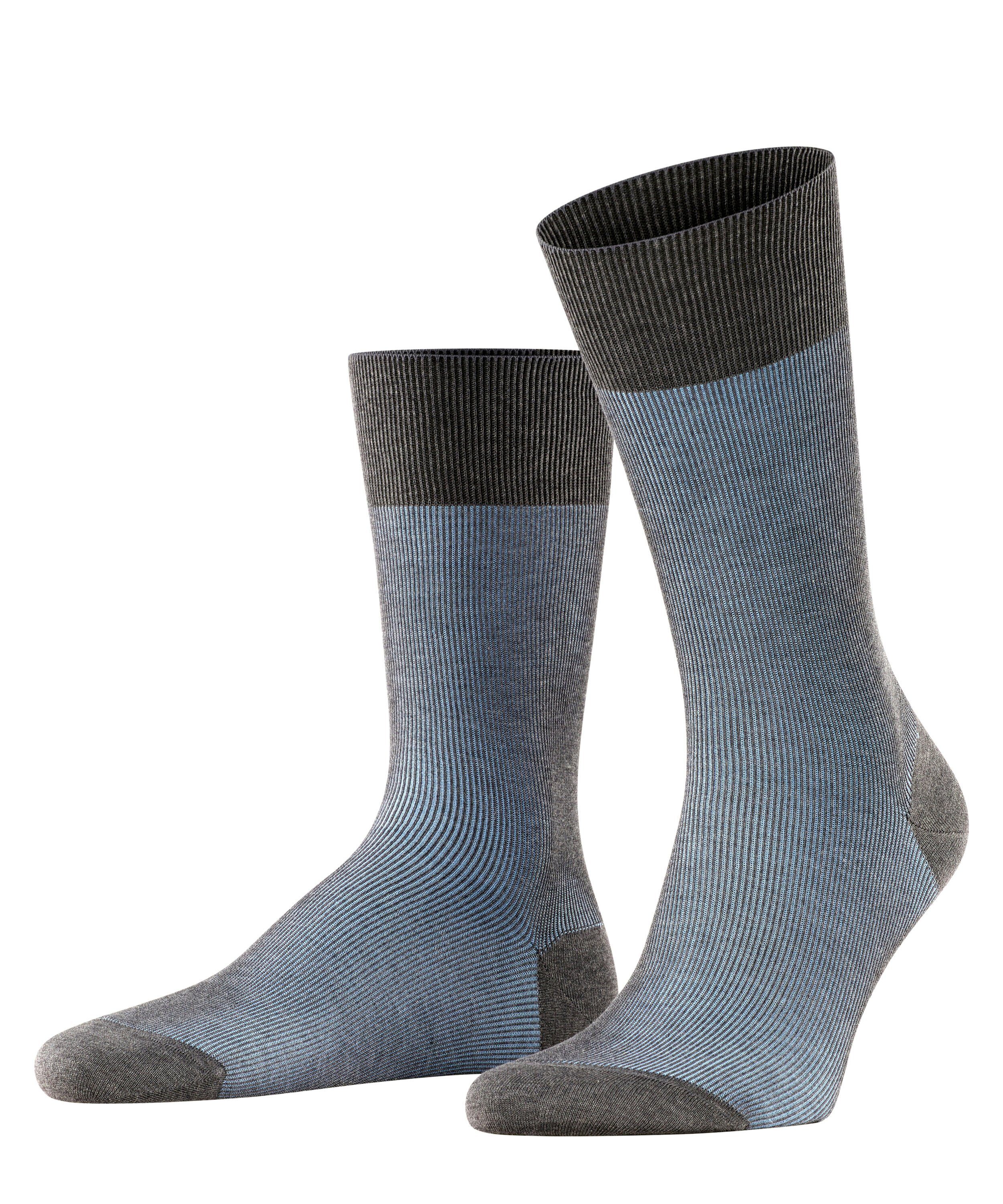 (1-Paar) Fine (3196) grey-bleue FALKE Socken Shadow