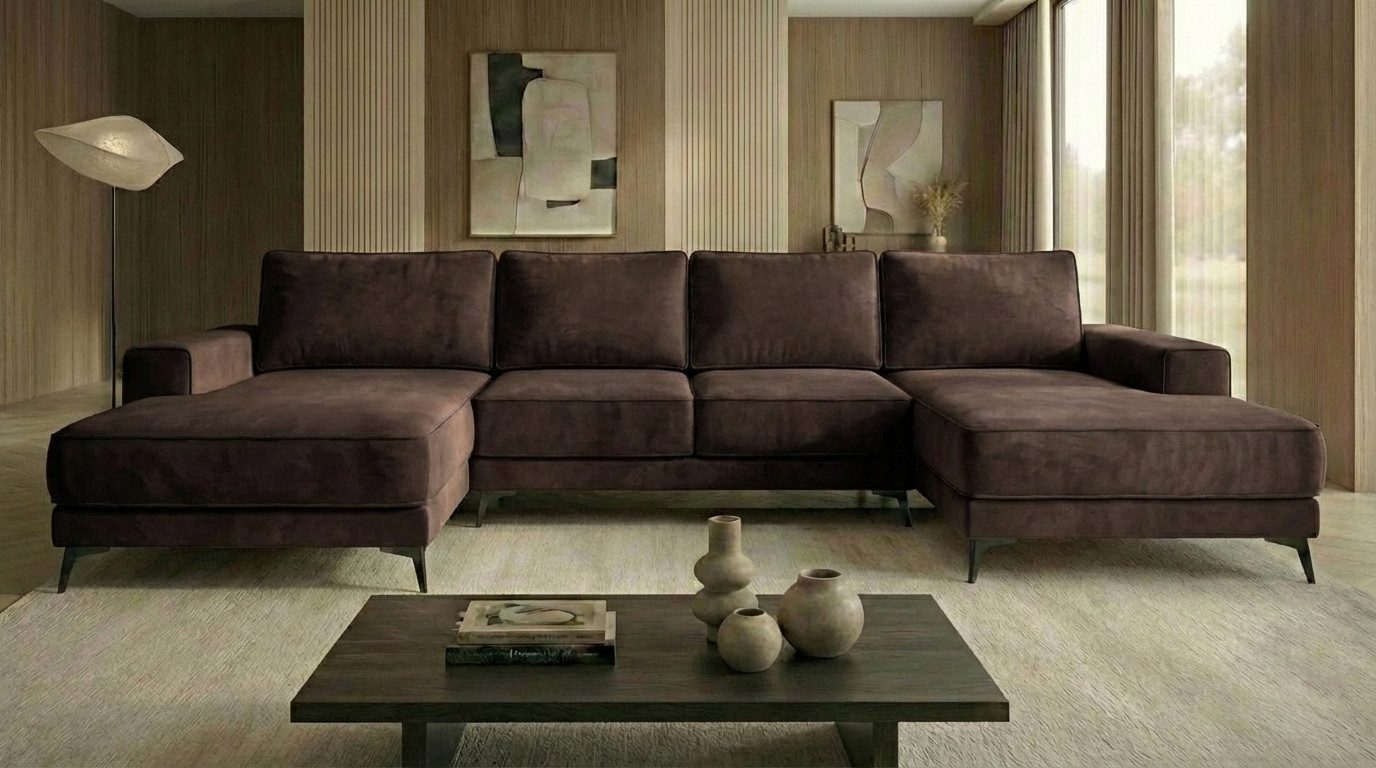 A&J MöbelLand GmbH Ecksofa VALTOR mit Schlaffunktion, Bonellfederkern und Bettkasten, TOP ANGEBOT!