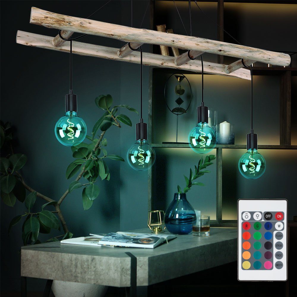LED etc-shop Leuchtmittel Deckenleuchte, Hängeleuchte LED inklusive, RGB-Farbwechsler Decken- Pendellampe Warmweiß, Farbwechsel,