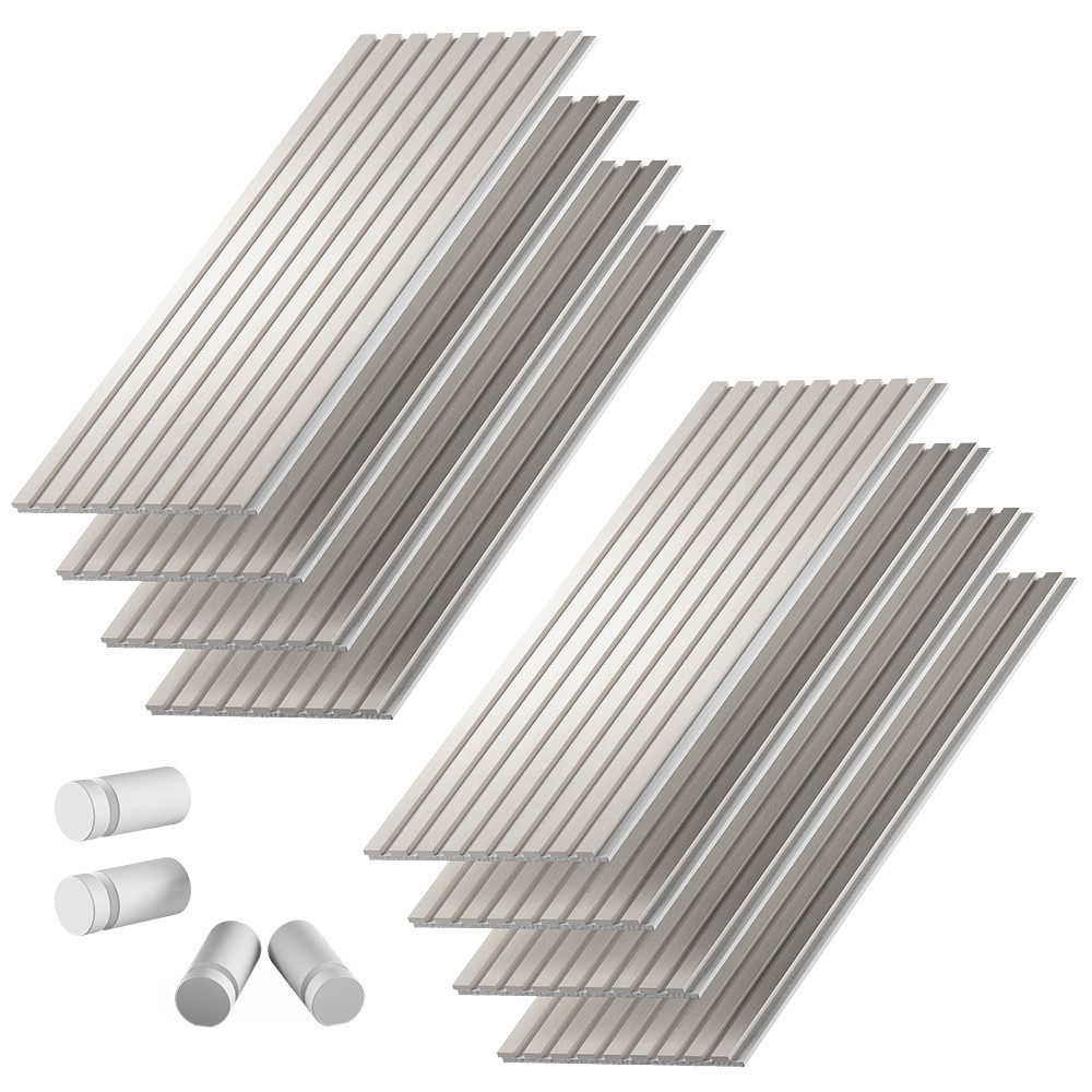 Vicco Wandpaneel Sonoa, Weiß, 8er Set, (8-tlg)