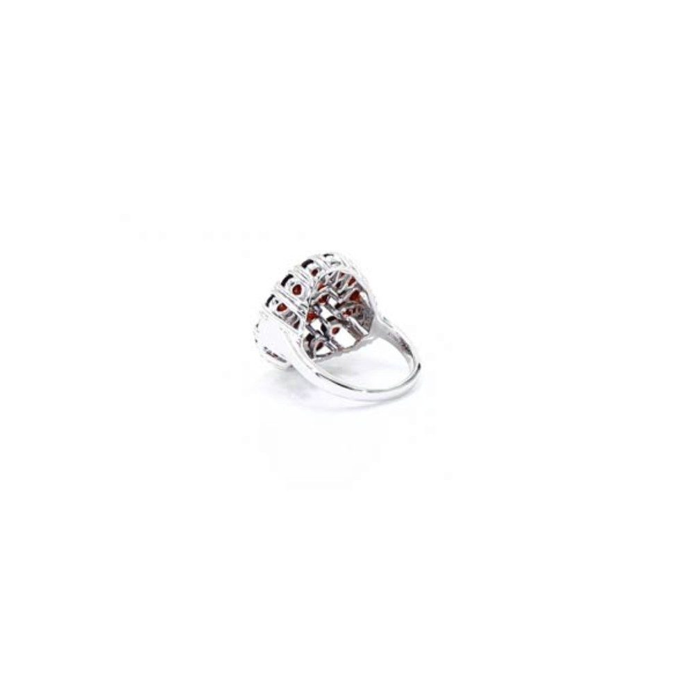 Cavill Silberring Schicker Mosambik Granat Silber Ring (1-tlg)