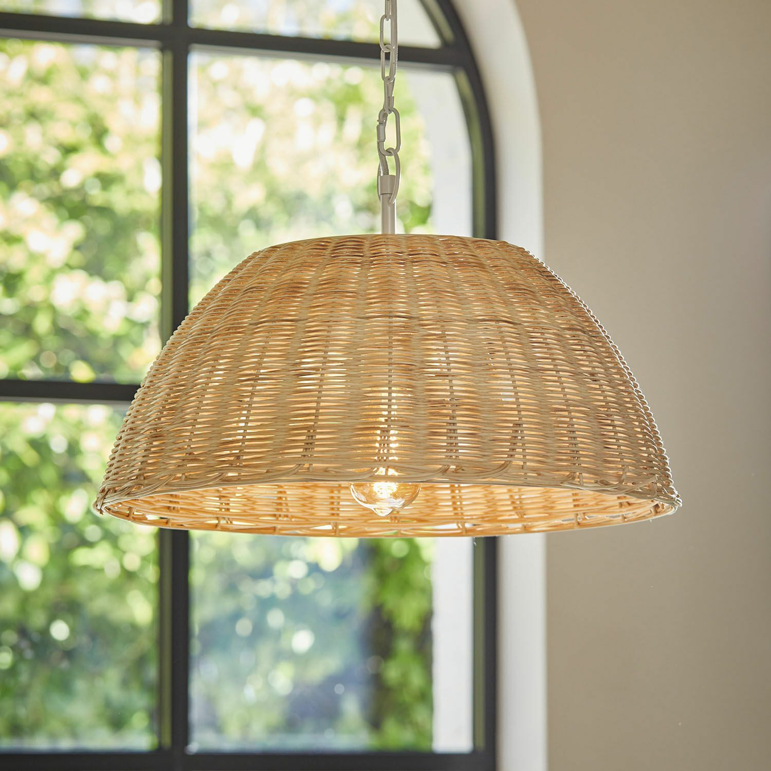 Mirabeau Hängeleuchten Hängelampe Santorano beige