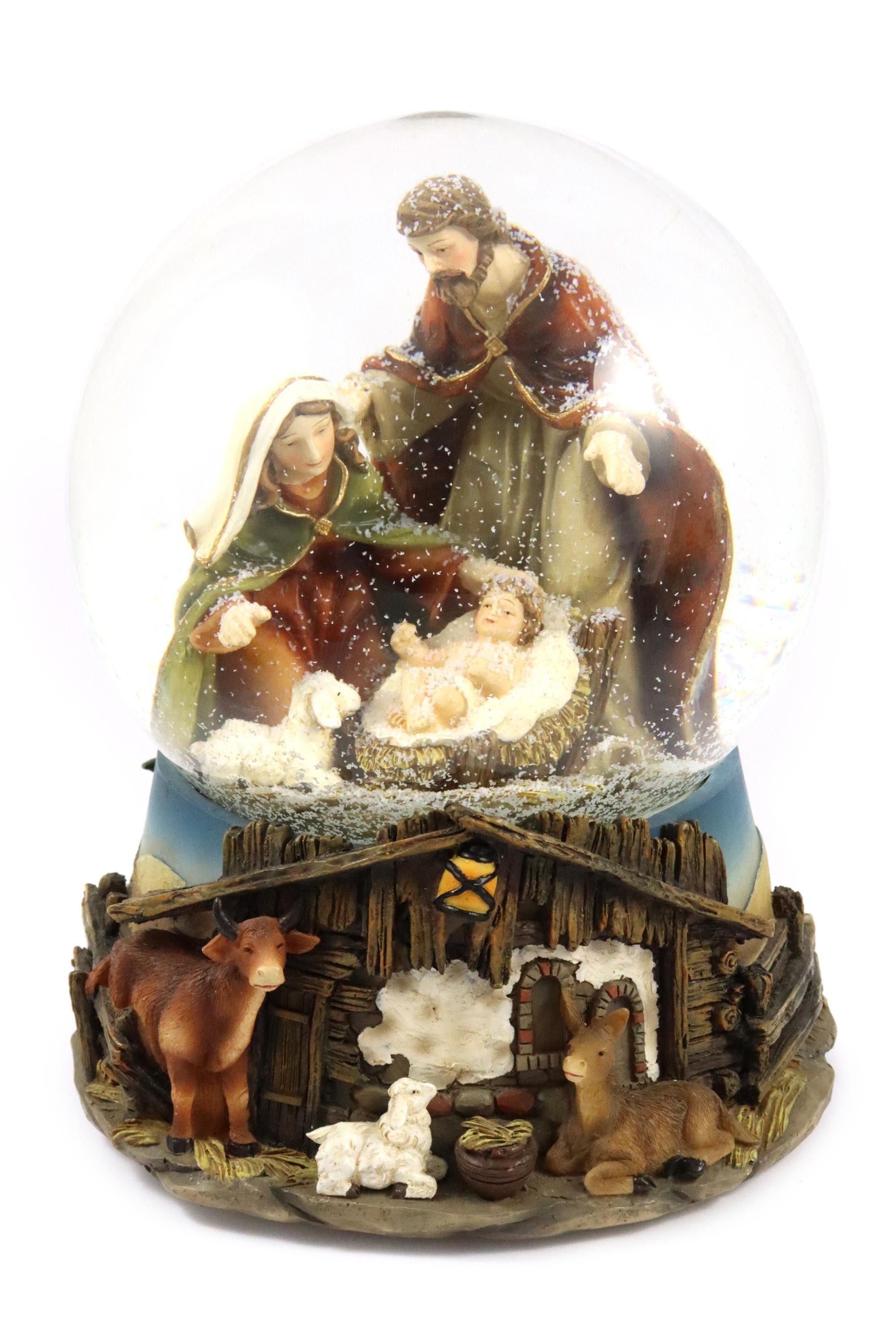 ELLUG Schneekugel Schneekugel mit Spieluhr (Stille Nacht) Krippenspiel, zum günstig online kaufen