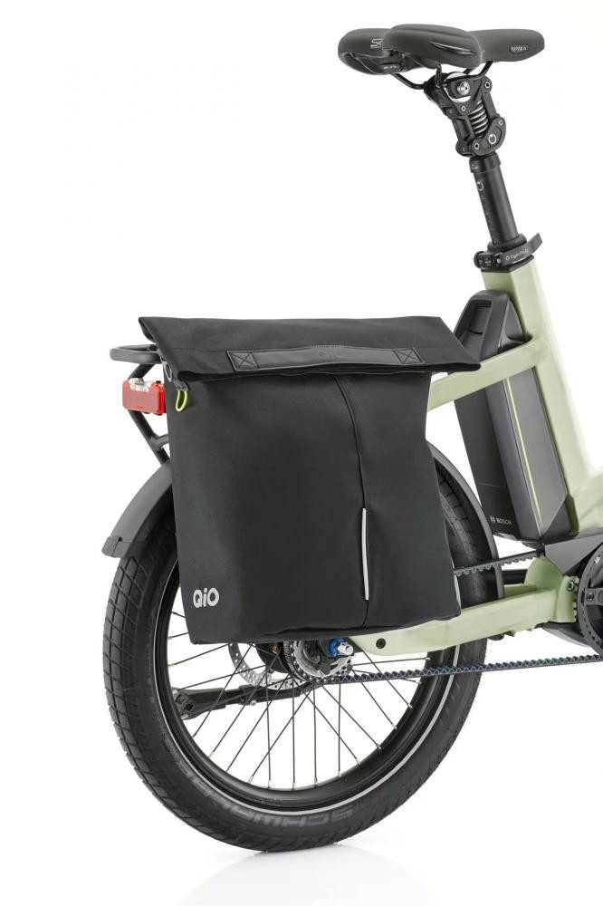 QiO Fahrradtasche QiO Gabriel Einzeltasche 14-16 Liter schwarz mit Hook-On-System