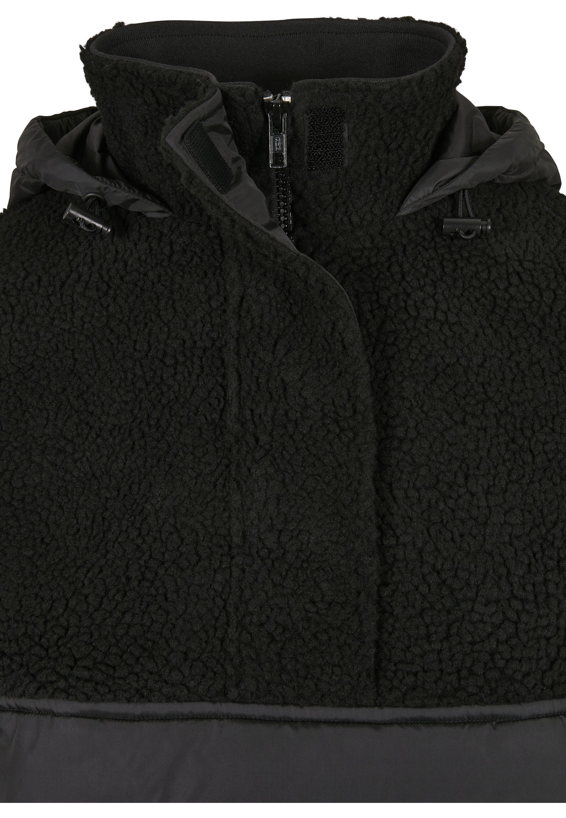 URBAN CLASSICS Winterjacke Urban Classics Damen Ladies Sherpa Mix Pull Over Jacket (1-St)