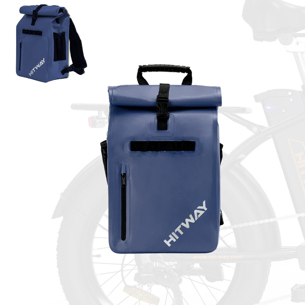 HITWAY Fahrradtasche, Wasserdichtes, 30L Gepäckträgertasche mit Reflektoren und Tragegriff