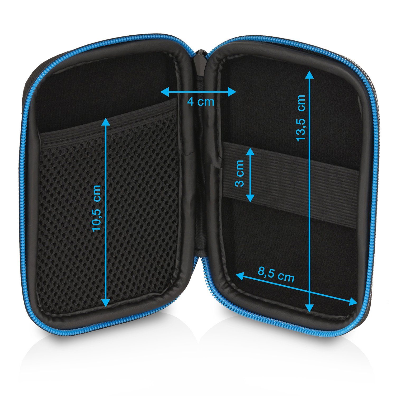 Wicked Chili Festplattentasche 2.5 Zoll Festplatte / HDD Case, Innenabmessungen: 13,5 x 8,5 x 4cm / Universal / Dehnbar (für max. 2 F – Bild 2 von 5