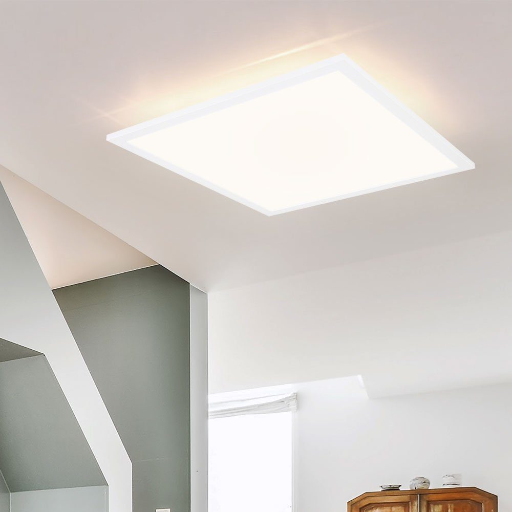 verbaut, fest Warmweiß, Deckenleuchte, LED-Leuchtmittel Panel Wohnzimmerleuchte Deckenlampe LED etc-shop LED Deckenleuchte LED