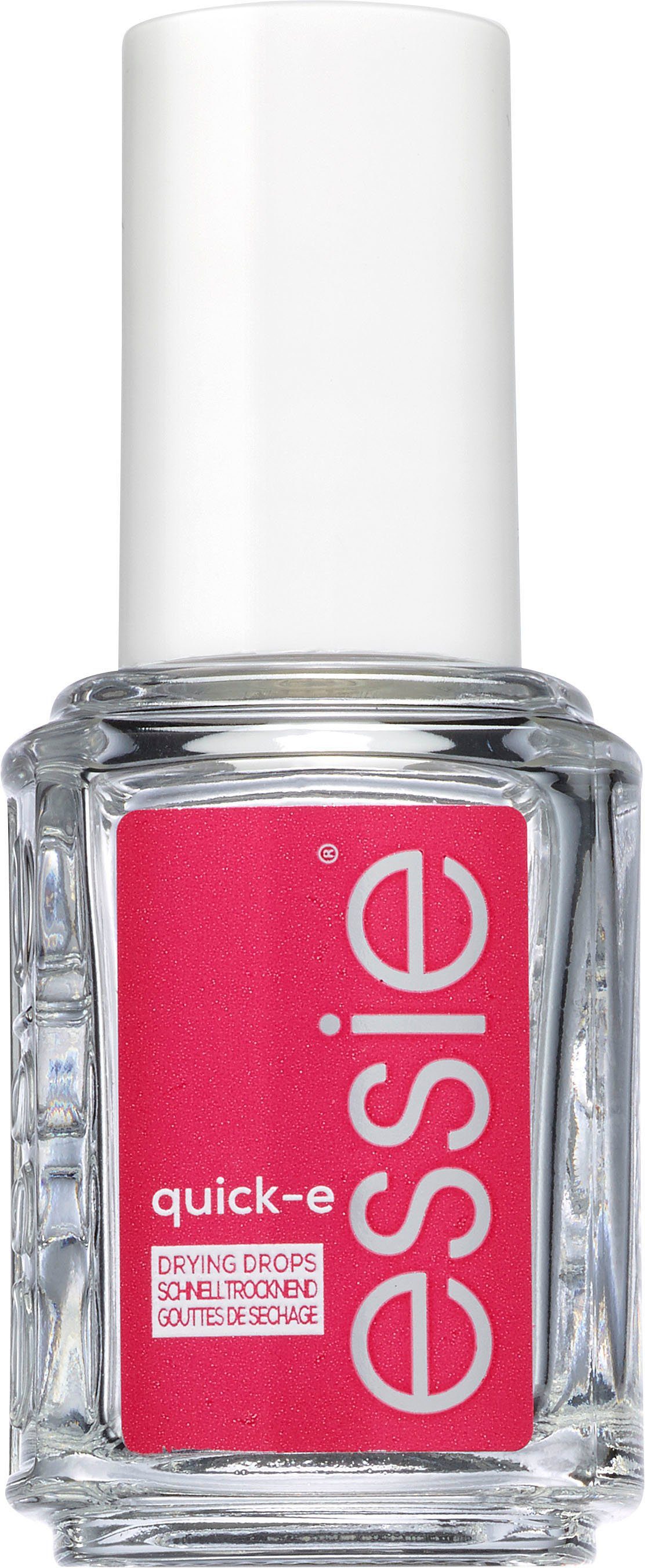 essie Überlack quick-e drying drops, Die Tropfen schützen den Farblack vor  Macken und Kratzern