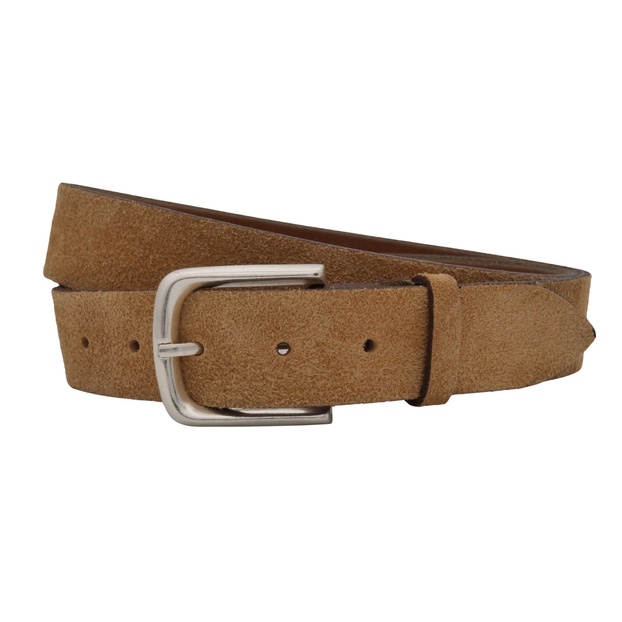 Ledergürtel AnnaMatoni Damen Ledergürtel in hochwertigem Velour Leder 4cm