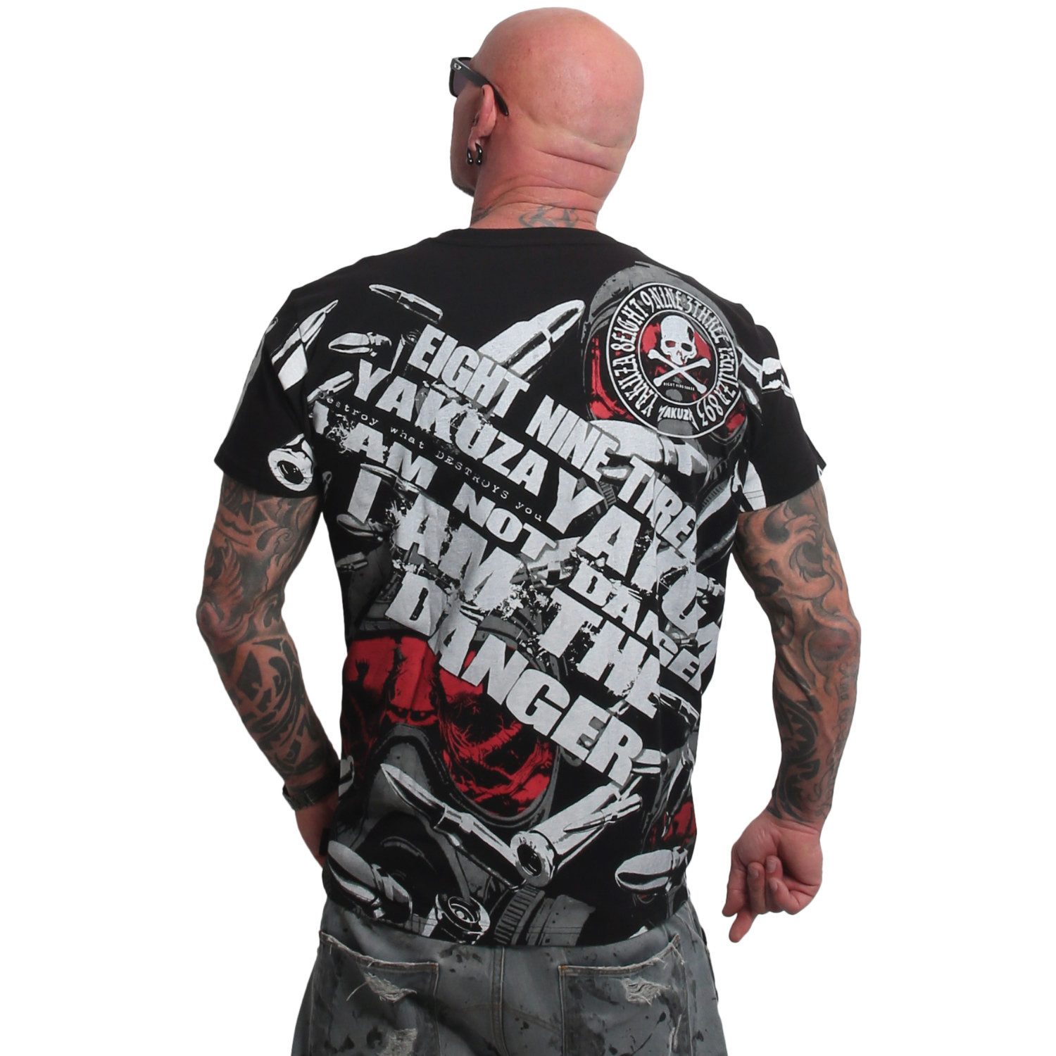 YAKUZA T-Shirt Danger Allover