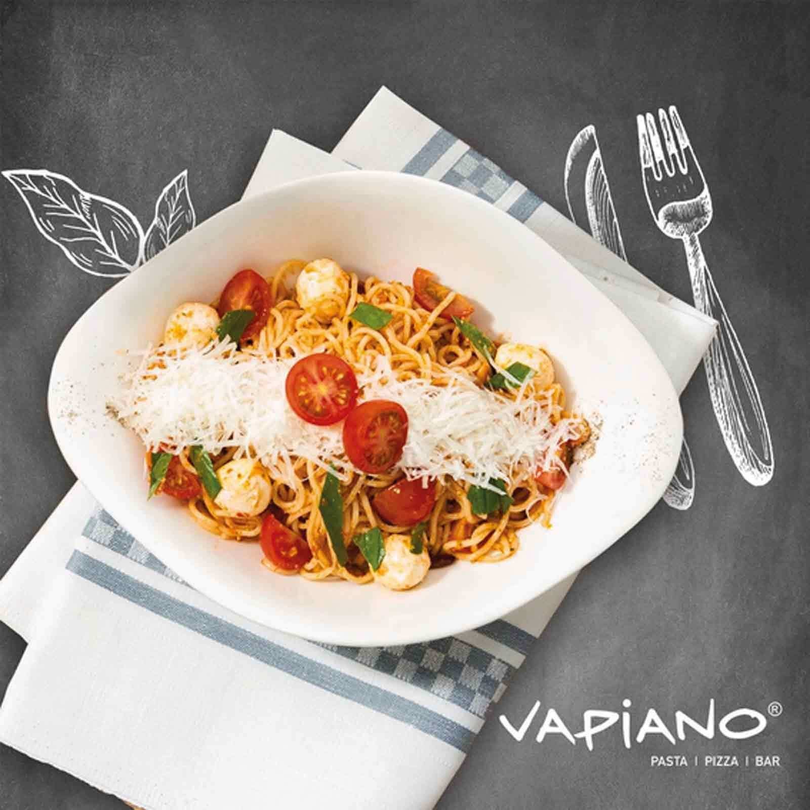 Villeroy & Boch Tafelservice Vapiano Italian-Set 6er Set (6-tlg), 2 Personen, Porzellan, Edelstahl