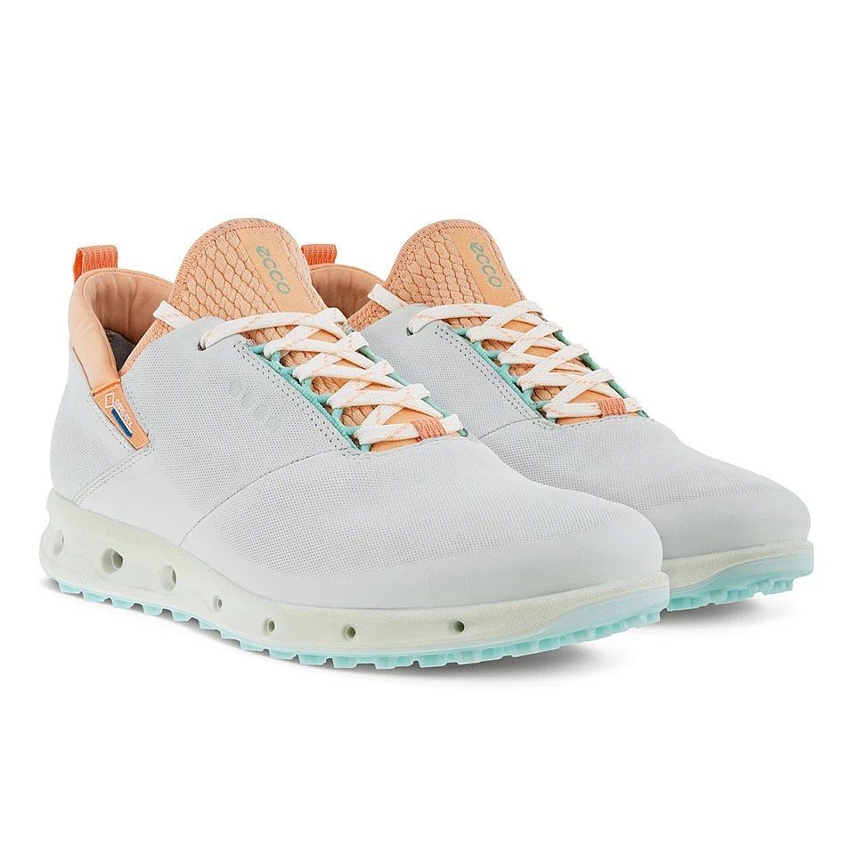 Damen Cool Polsterung Ecco Ortholite® lang Golfschuh anhaltende Herausnehmbare Golf Innensohle Pro White/Peach für Ecco