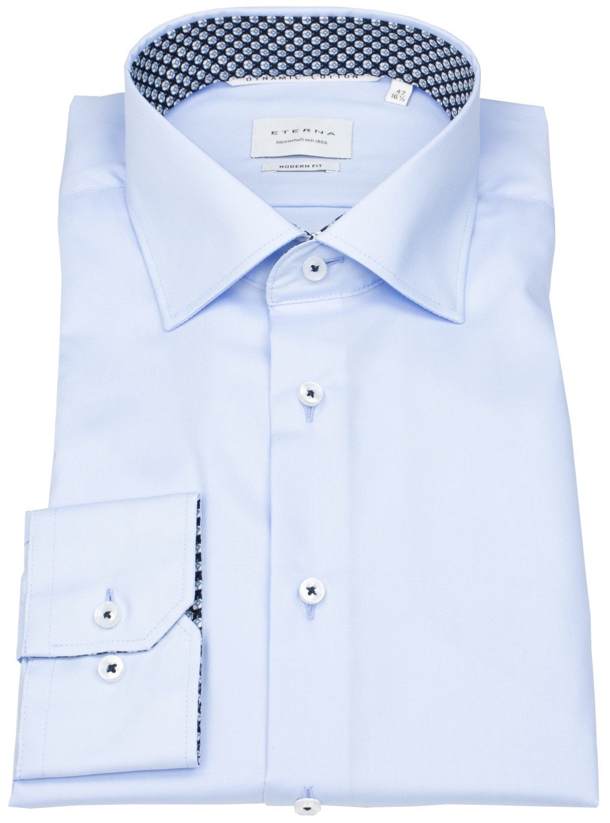 Eterna Businesshemd Modern Fit extra langer Arm leicht tailliert bügelfrei