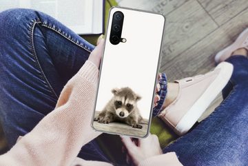 MuchoWow Handyhülle Waschbär - Tiere - Jungen - Mädchen, Phone Case, Handyhülle OnePlus Nord CE 5G, Silikon, Schutzhülle
