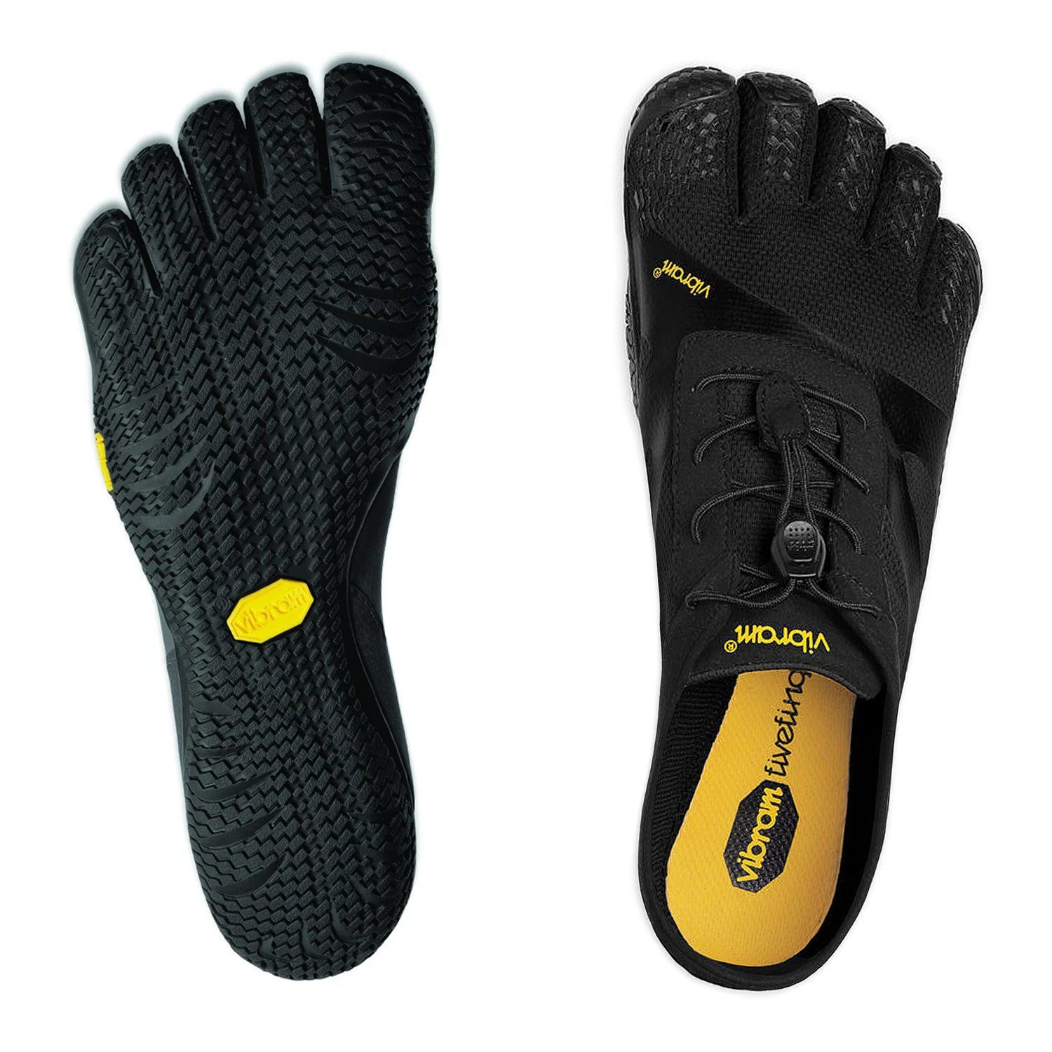 VIBRAM FiveFingers KSO Evo Schwarz - minimalistischer Herren Allround Zehenschuh Barfußschuh