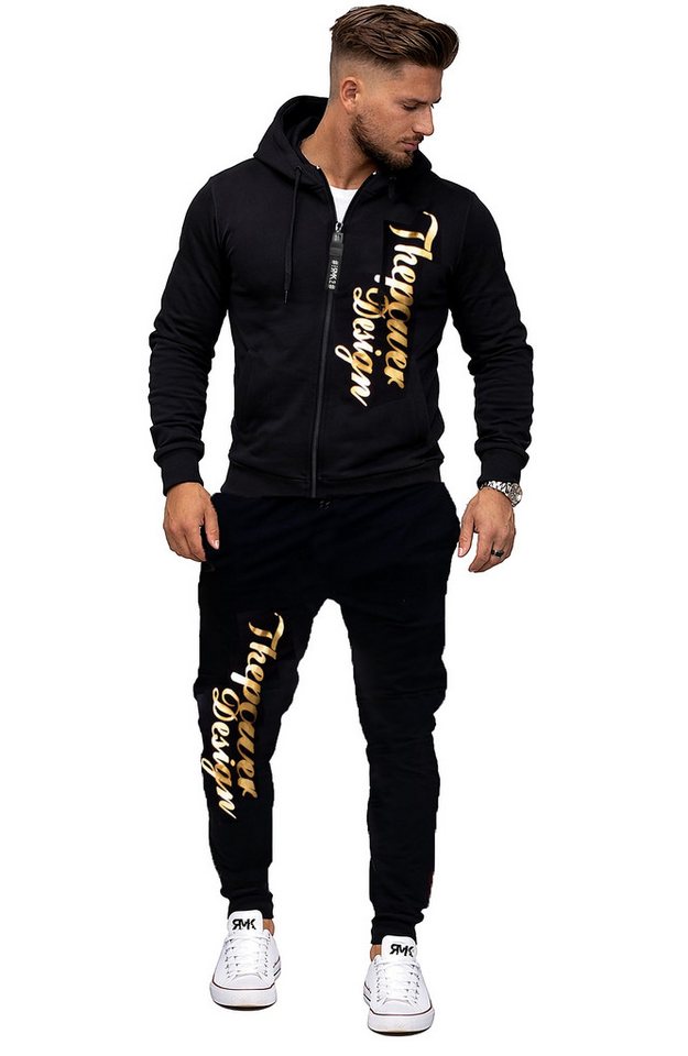 RMK Jogginganzug Herren Sportanzug The Power (Set), Trainingsanzug Freizeitanzug Gym Fitness mit Kapuze