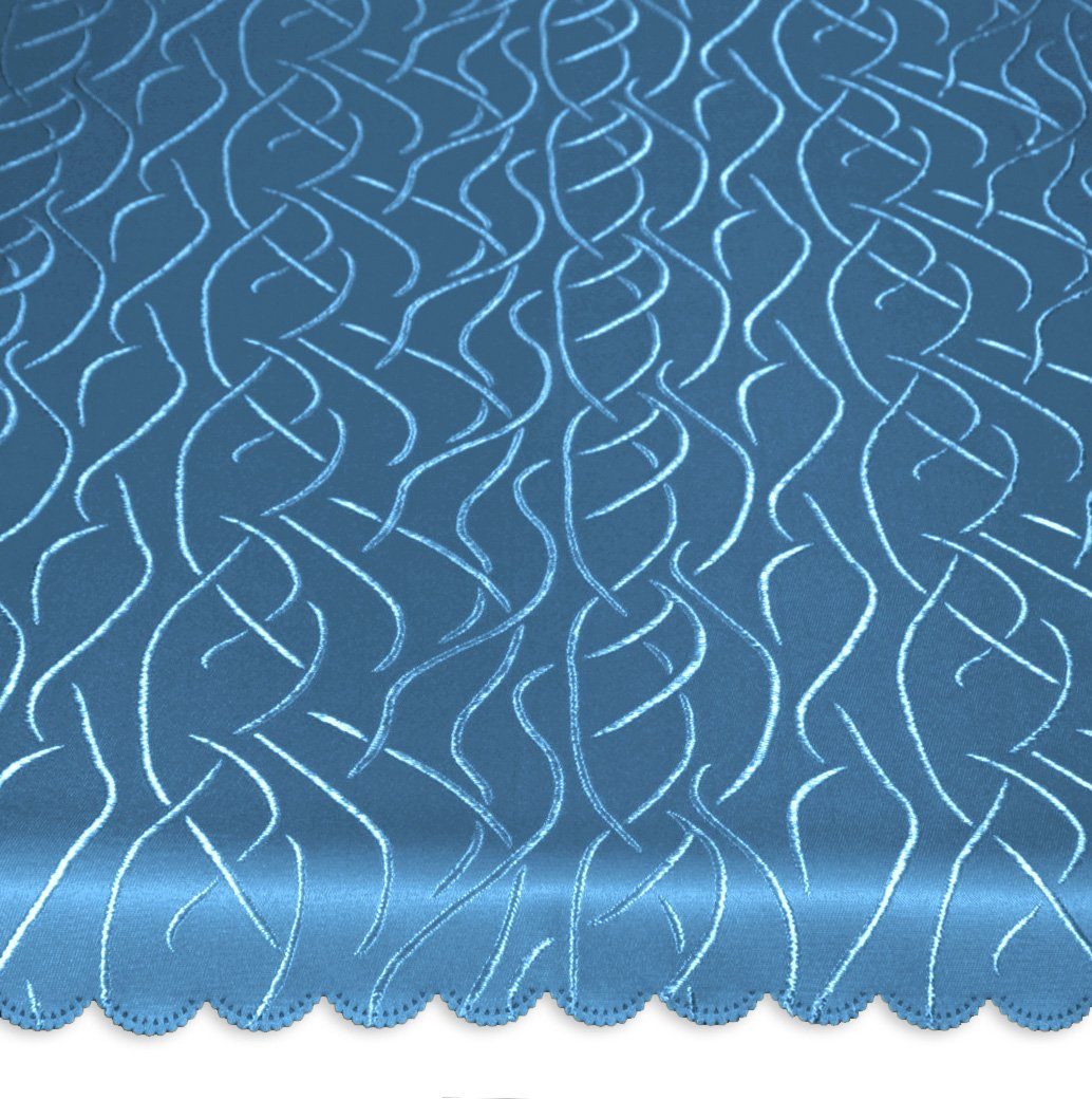 Haus und Deko Tischdecke Mitteldecke rechteckig 90x90 cm Tischdecke Struktur damast Streifen (1-tlg)