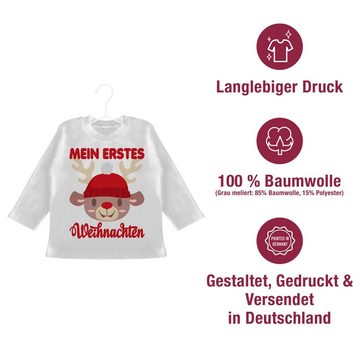 Shirtracer T-Shirt Mein erstes Weihnachten mit Rentier Weihnachten Kleidung Baby