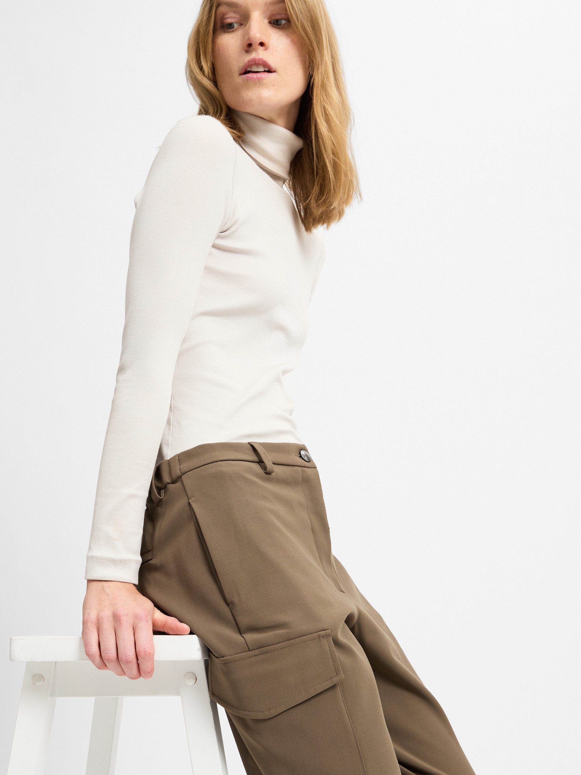 MAC Bundfaltenhose Rahel