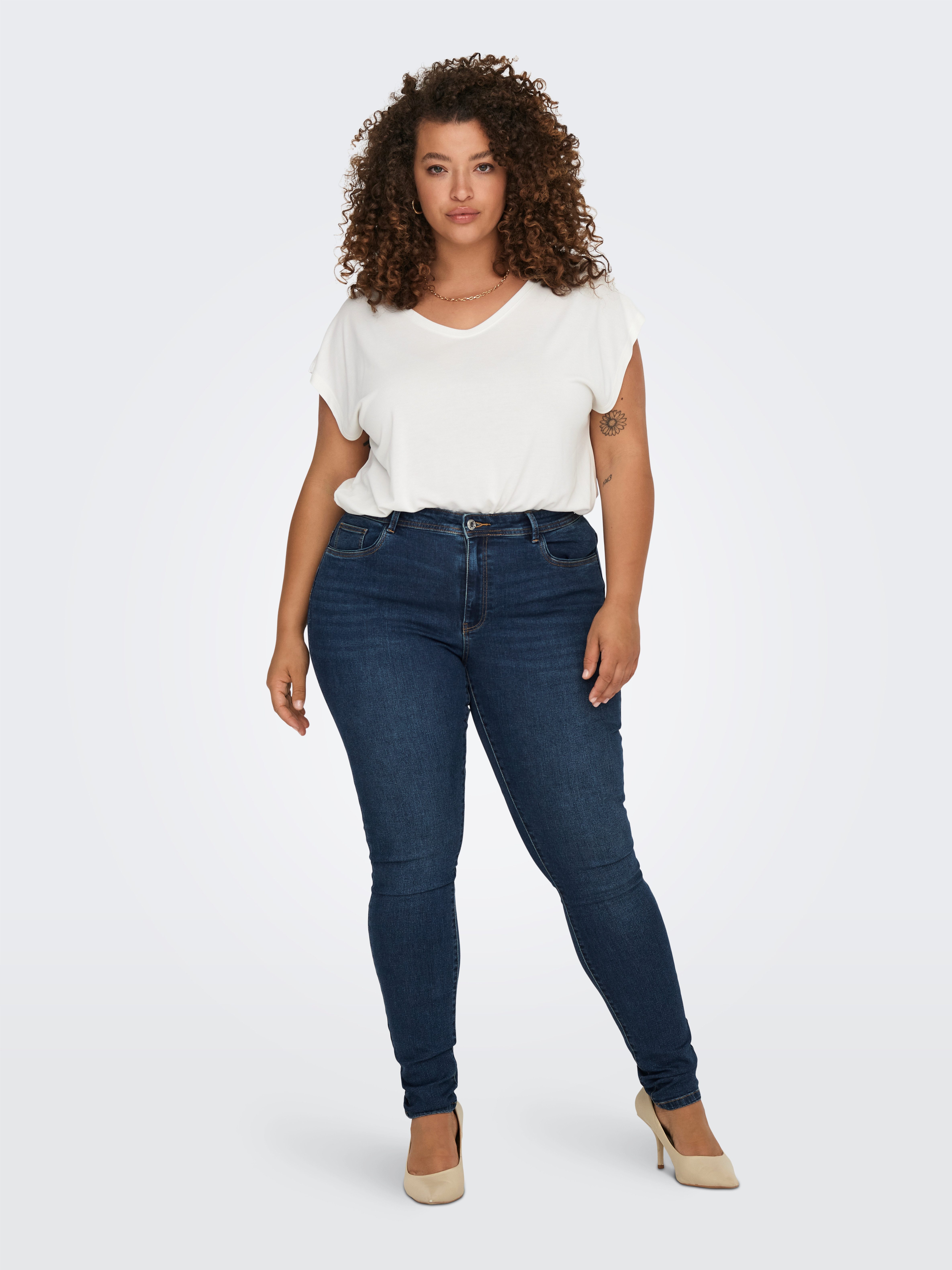 ONLY CARMAKOMA Skinny-fit-Jeans CARSALLY MID SKINNY DNM BJ581