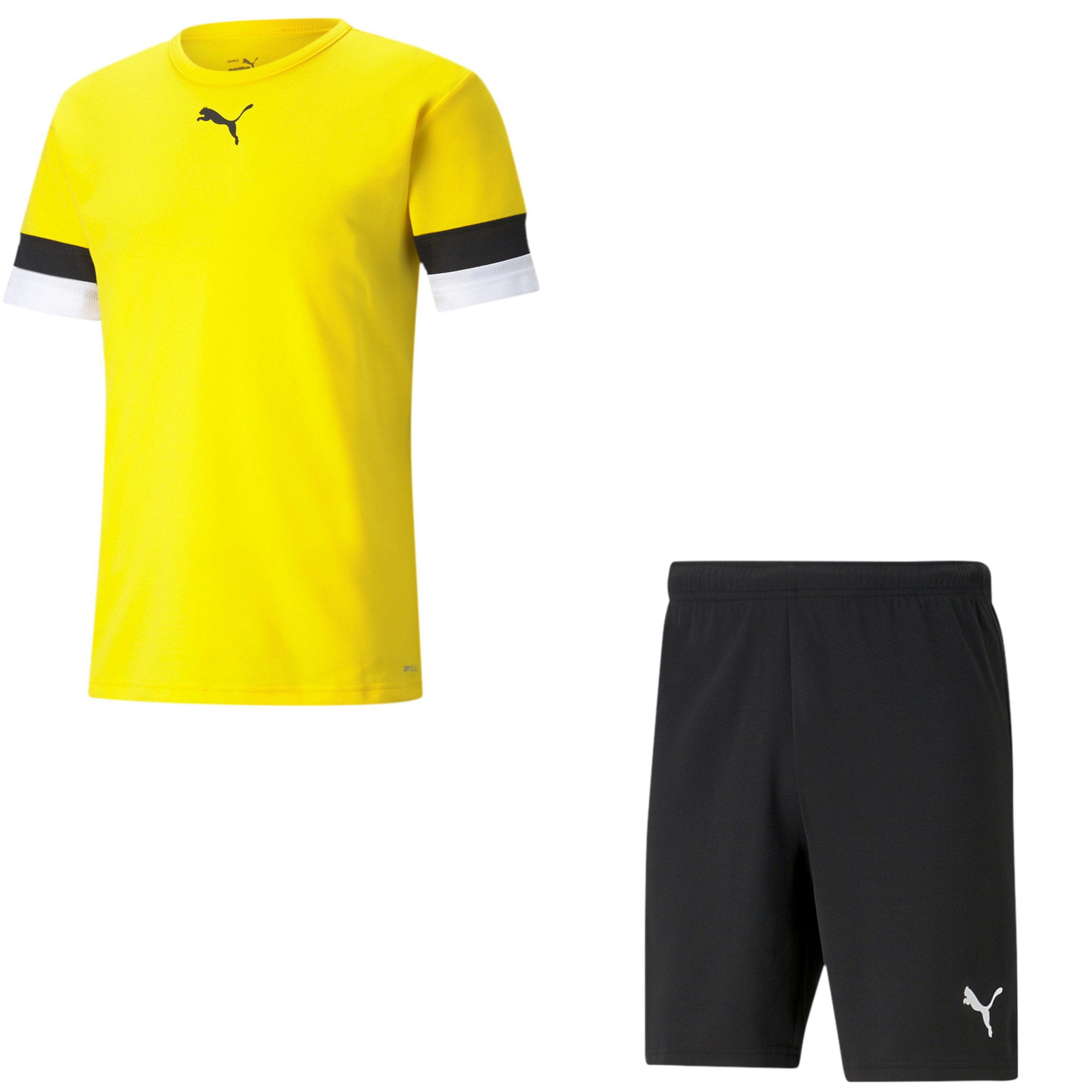 PUMA Fußballtrikot Puma Herren Set Trikot+Hose teamRISE Jersey 704932+704942