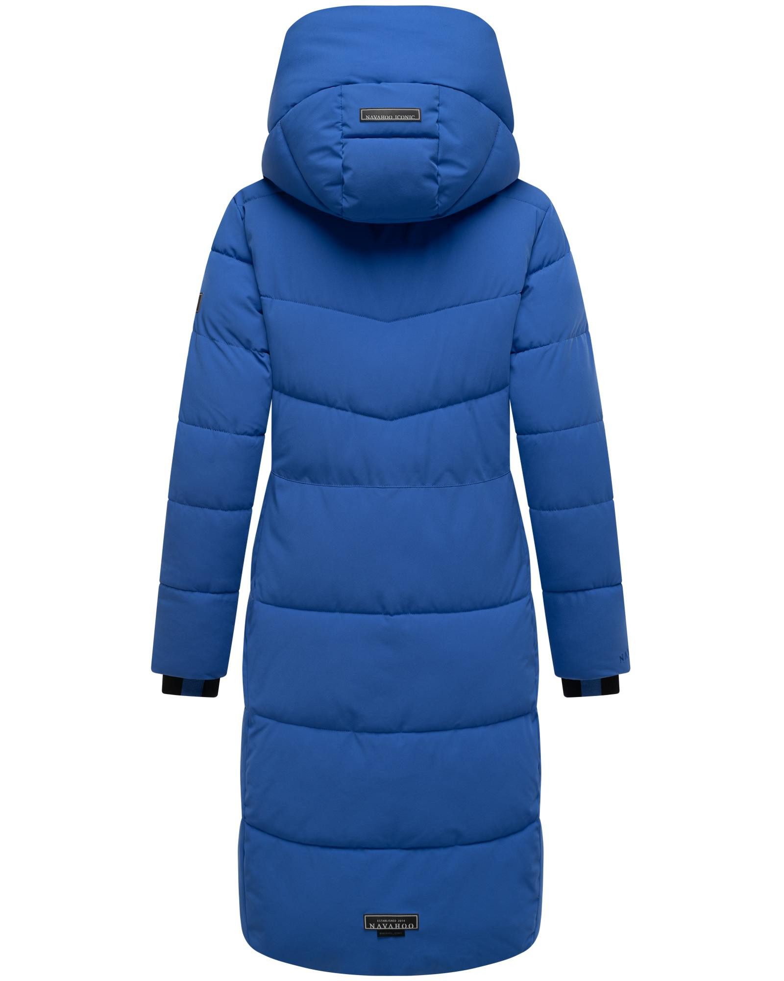 Navahoo Steppmantel Schokokuss XIV Warmer Damen gesteppter Wintermantel mit Kapuze