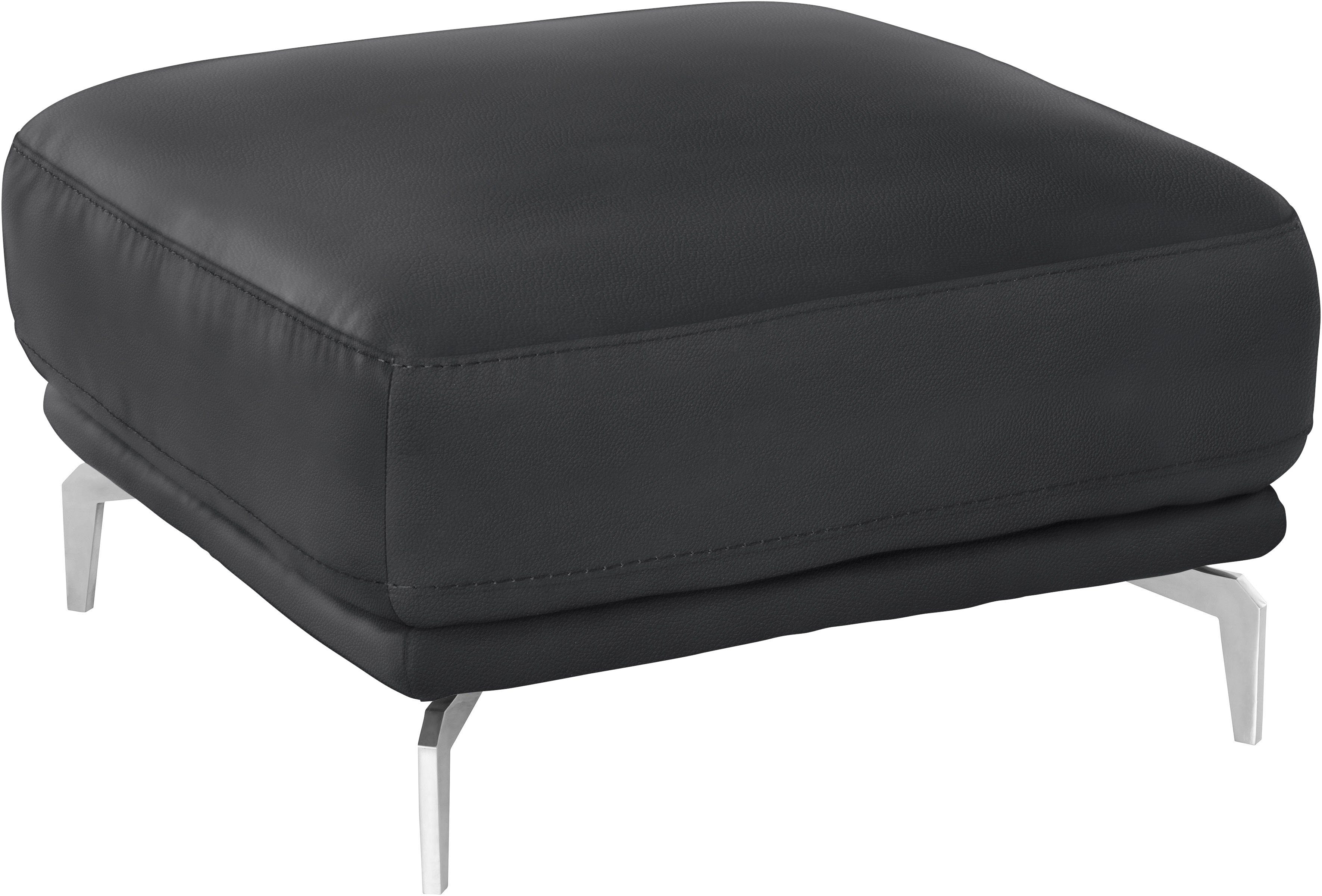 W.SCHILLIG Hocker montanaa, mit Metallfüßen in Chrom glänzend, Breite 71 cm
