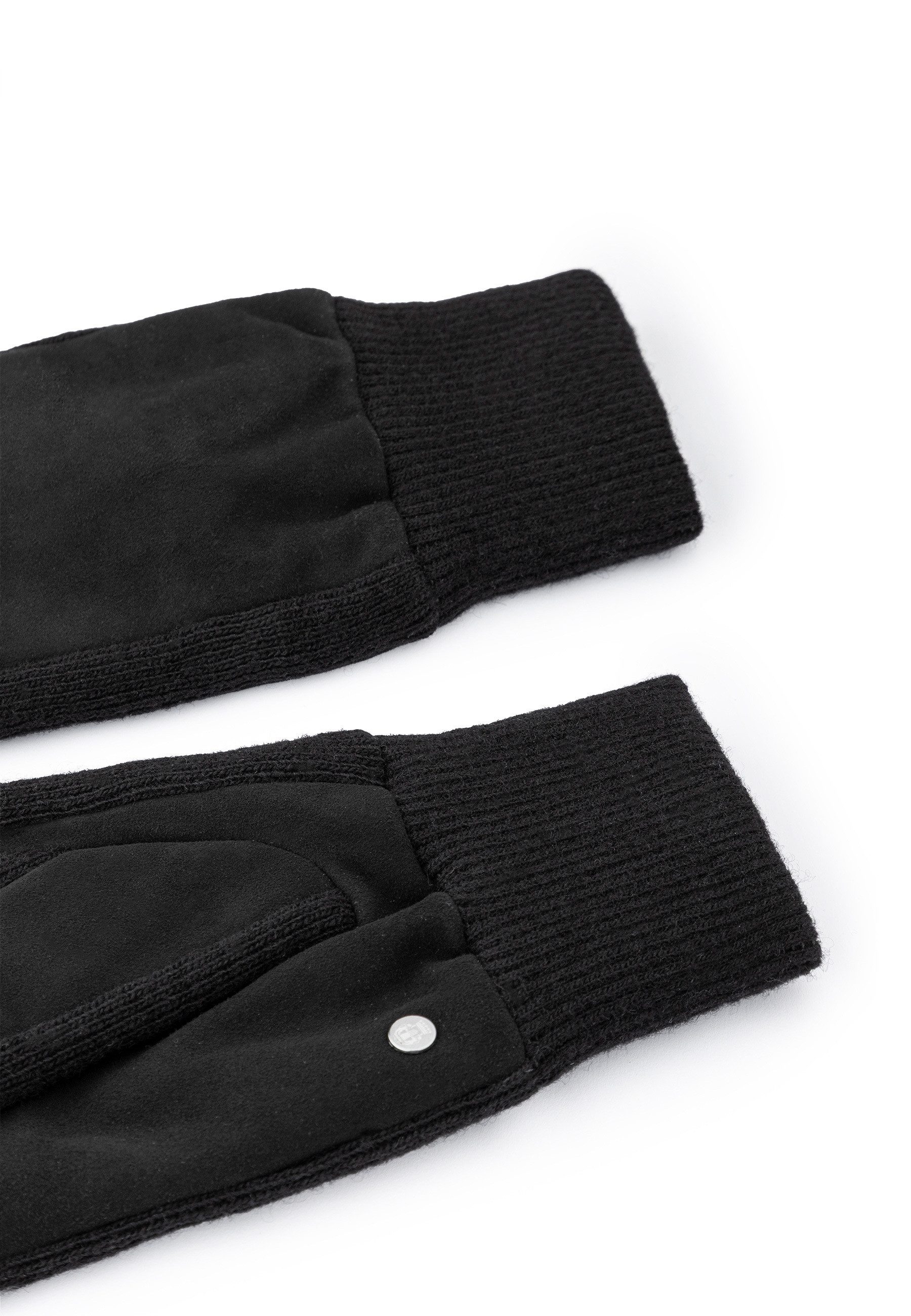 Roeckl Lederhandschuhe ULM Lederhandschuh mit gestricktem Bündchen