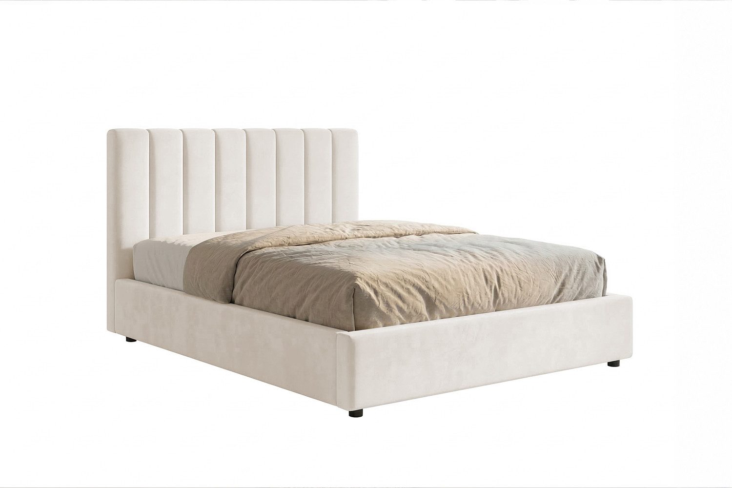 KAWOLA Polsterbett CATTURA Velvet - Modernes Design - Schlafzimmer Highlight, Inklusive Lattenrost 3-fach höhenverstellbar - Stil trifft Komfort