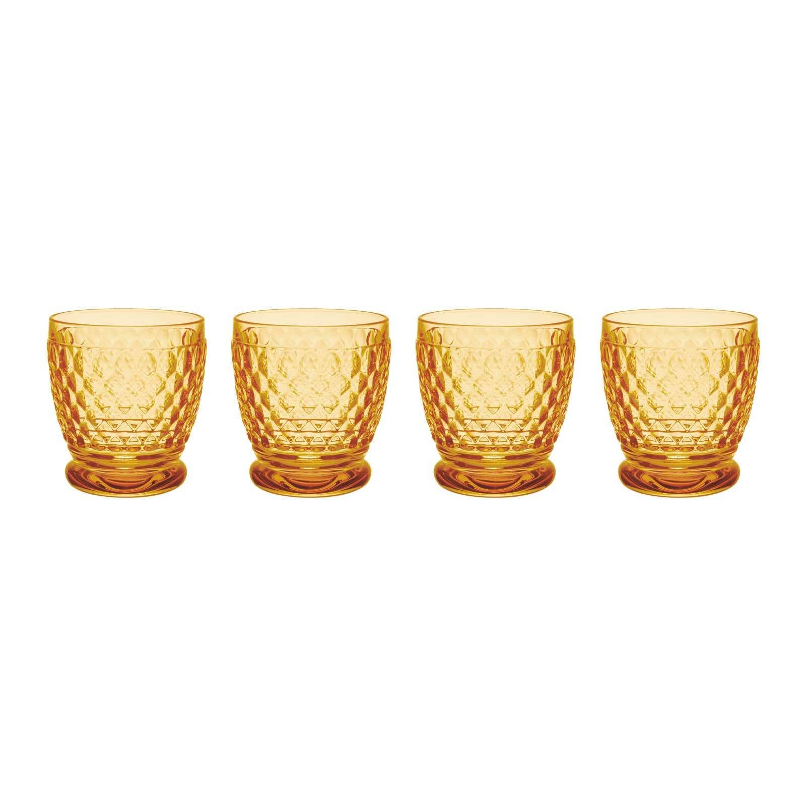 Villeroy & Boch Whiskyglas Boston Coloured Becher 330 ml 4er Set, 4-tlg., Glas