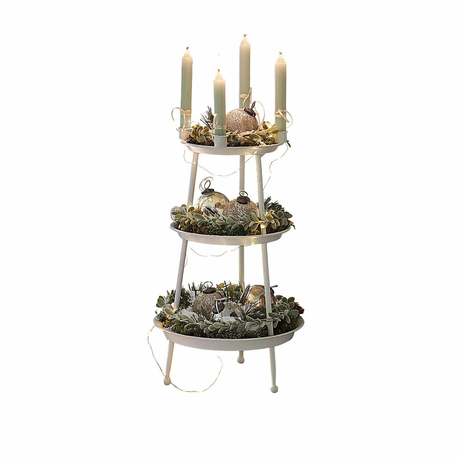 Mirabeau Etagere Etagere Mont Argenté antikweiß, Eisen