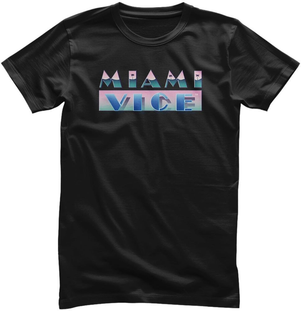 Miami Vice T-Shirt Miami Vice Airbrush Logo T-Shirt