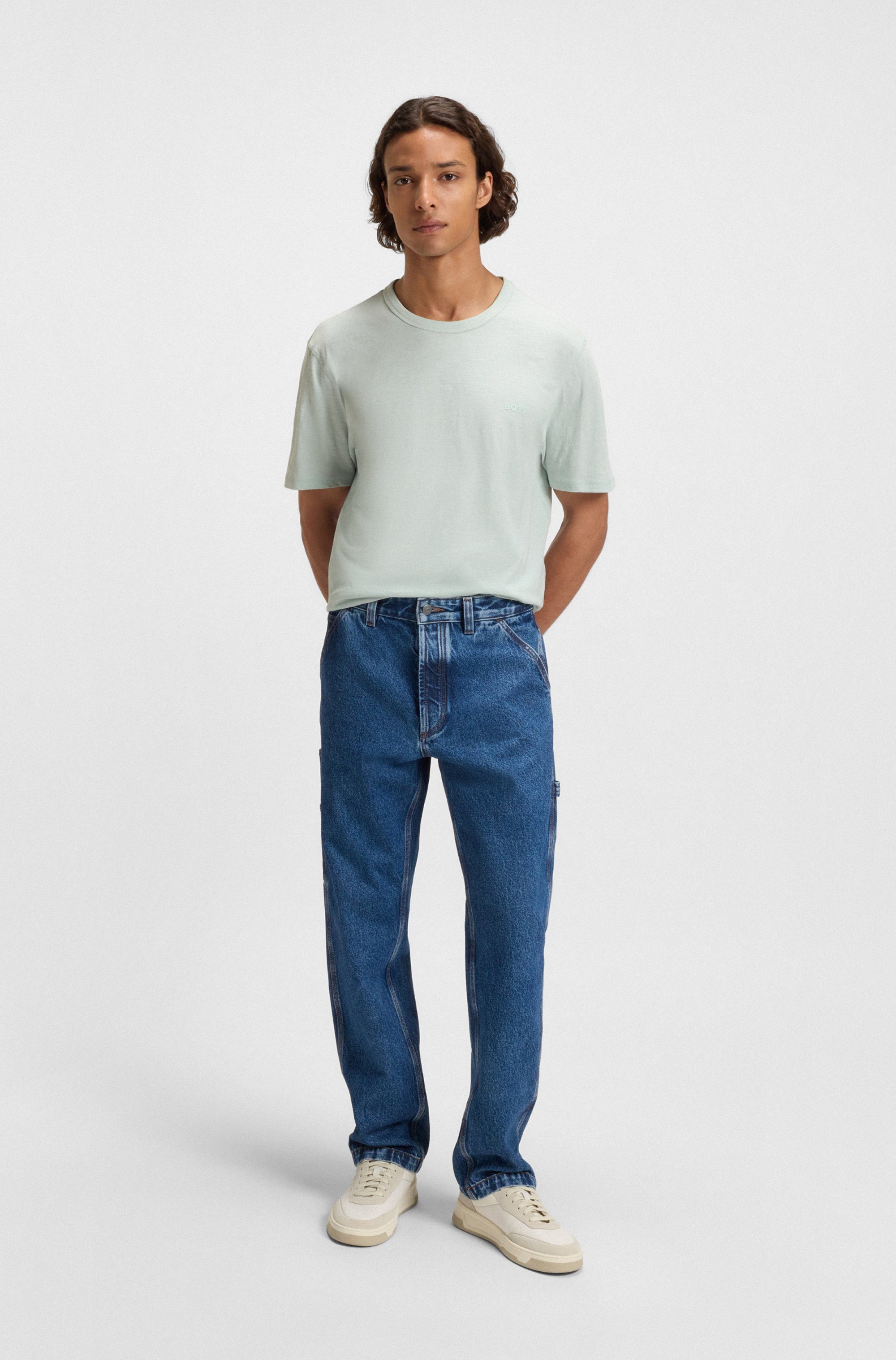 BOSS ORANGE T-Shirt Tegood Rundhalsausschnitt, Regular Fit, Logoschriftzug