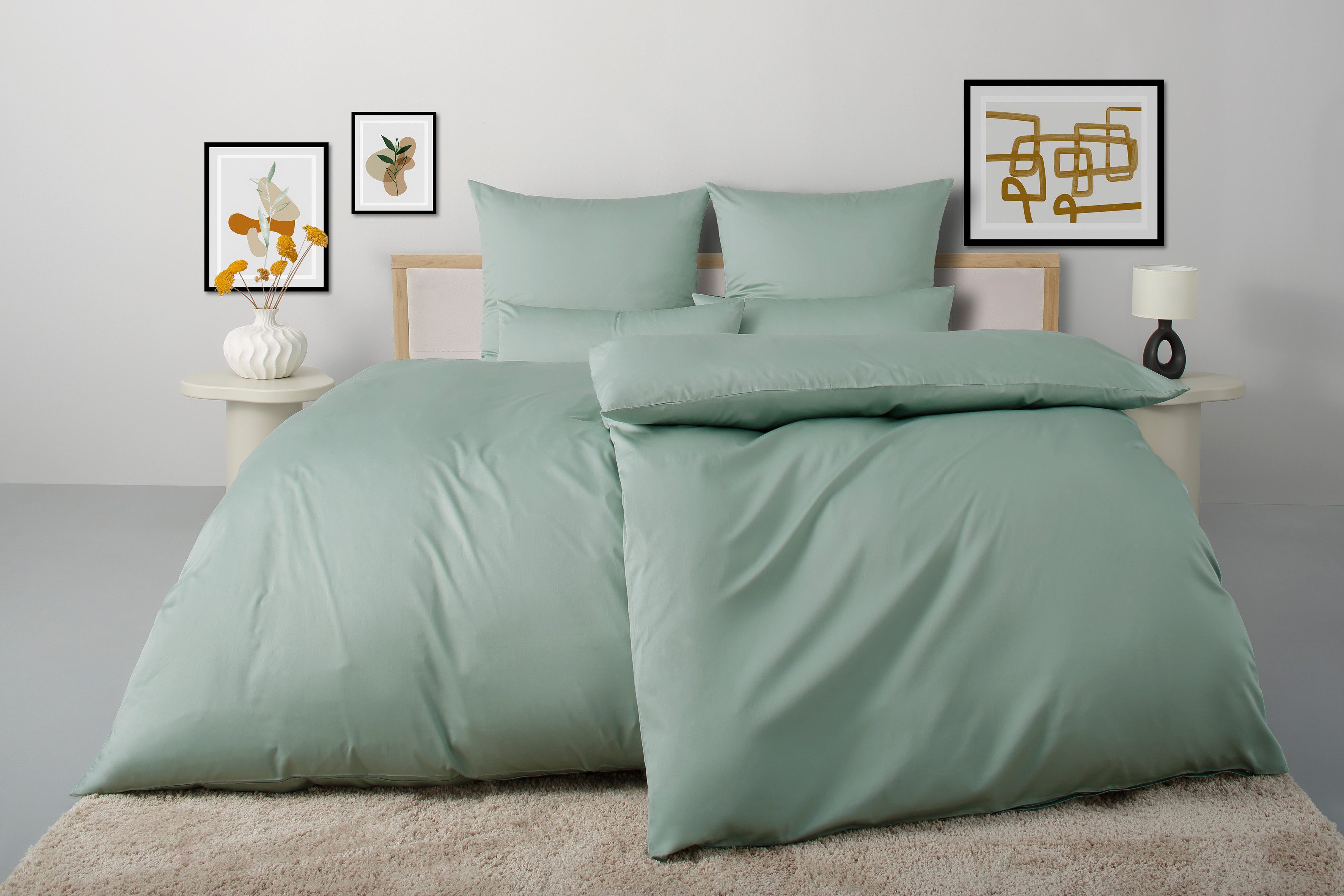 OTTO home Bettwäsche Luisa, Satin, 2 teilig, 100% Baumwolle, ab Gr. 135x200, auch in PREMIUM Qualitäten erhältlich