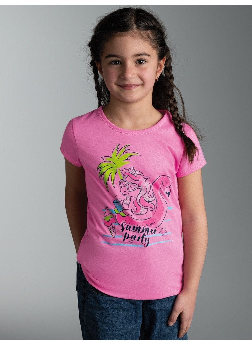 Trigema T-Shirt TRIGEMA T Shirt mit Printmotiv "Summer Party" (1-tlg)