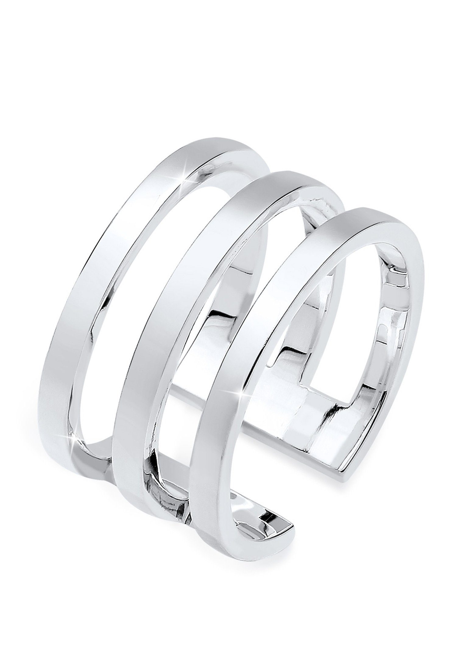 Elli Fingerring Silberring Breit Schlicht Offen günstig online kaufen
