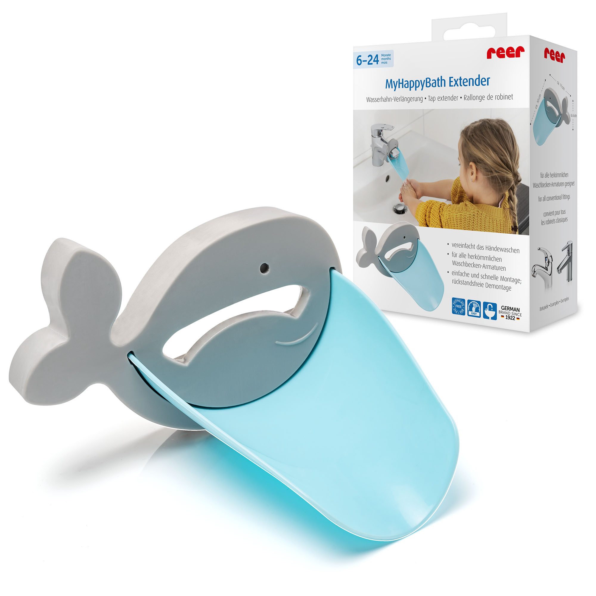 Babybadewanne myhappybath Extender Wasserhahn Verlängerung für Kinder