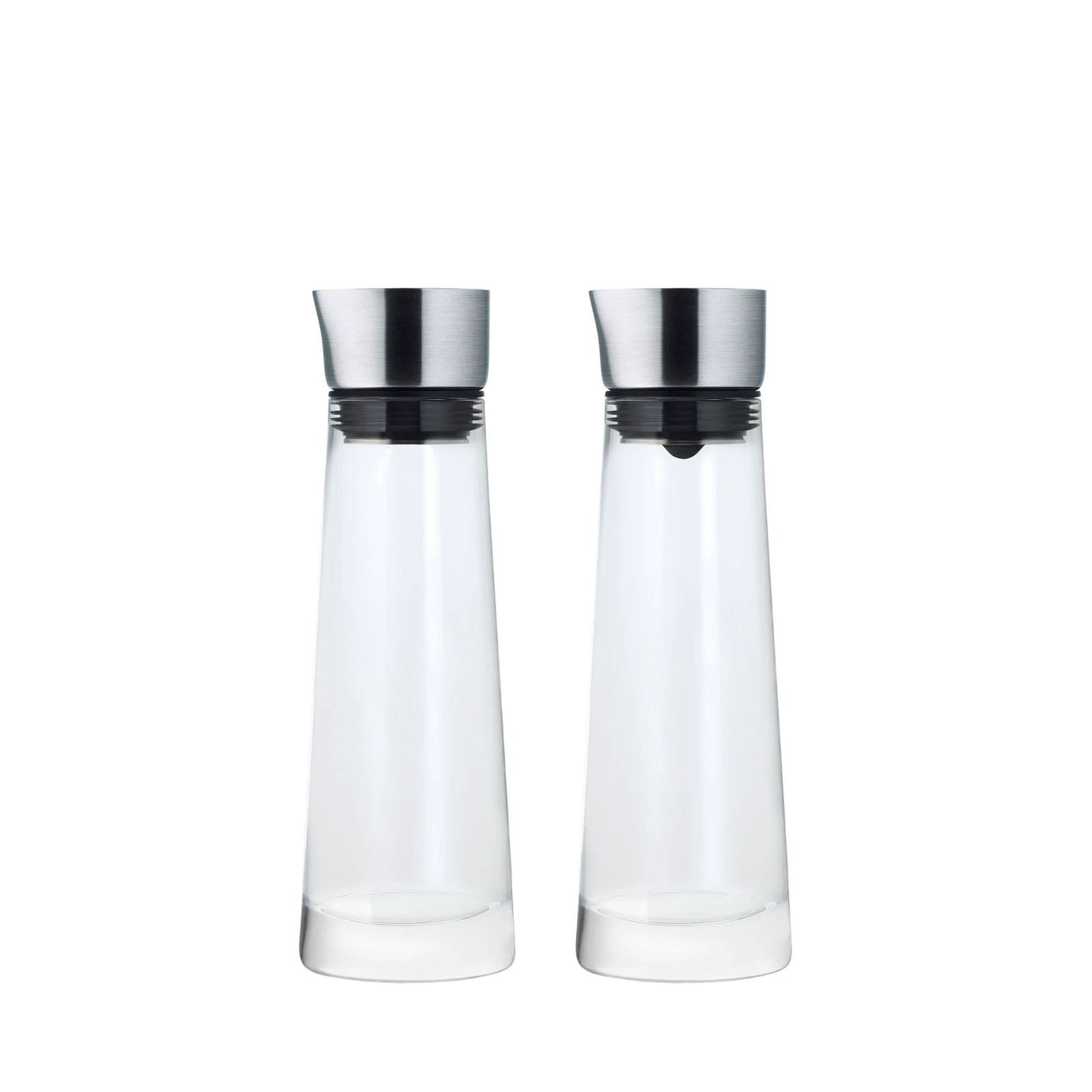 blomus Milch- und Zuckerset, Edelstahl matt, Glas klar, blomus MACCHIATO Zucker + Sahne Set