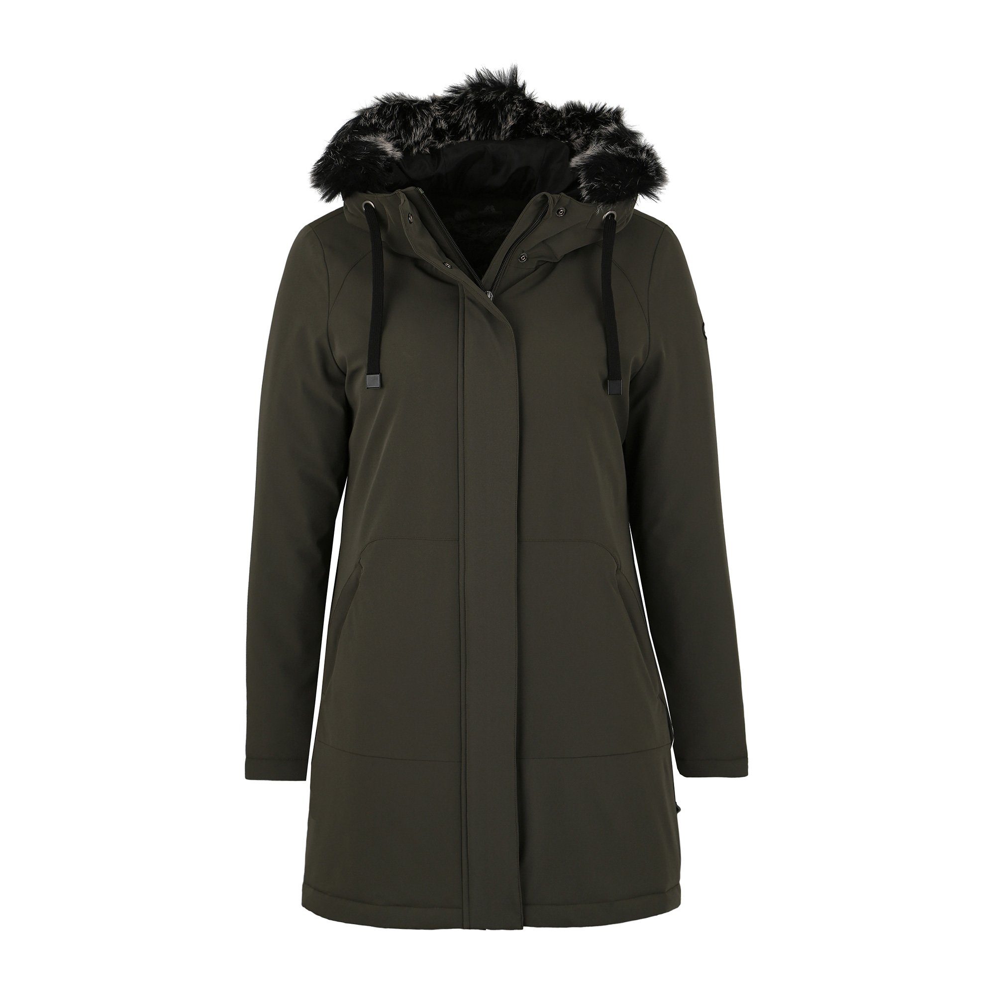 DEPROC Active Parka DIAMOND PEAK Women mit abnehmbarem Kunstfellbesatz