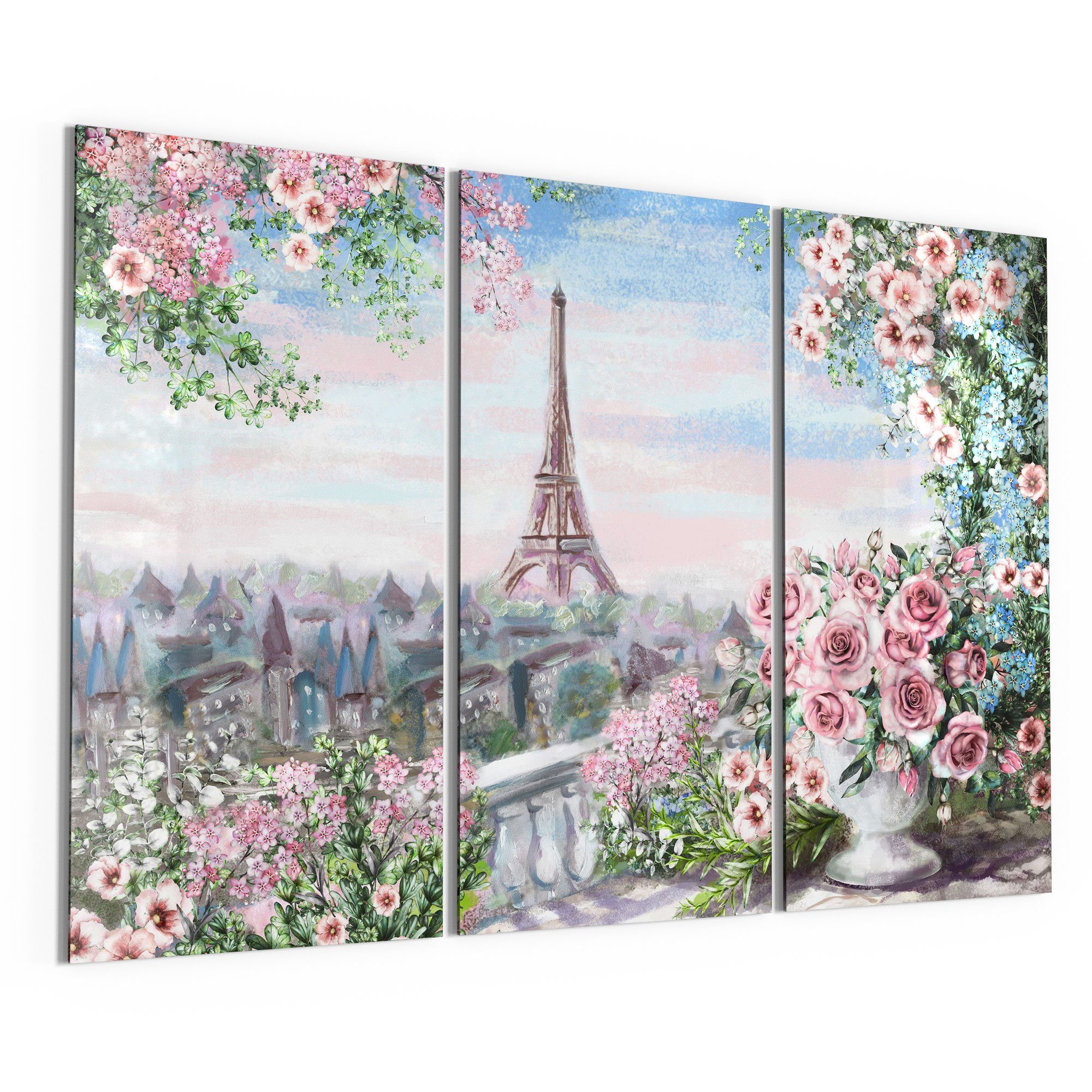 Glasbild 'Blumenmeer Paris'