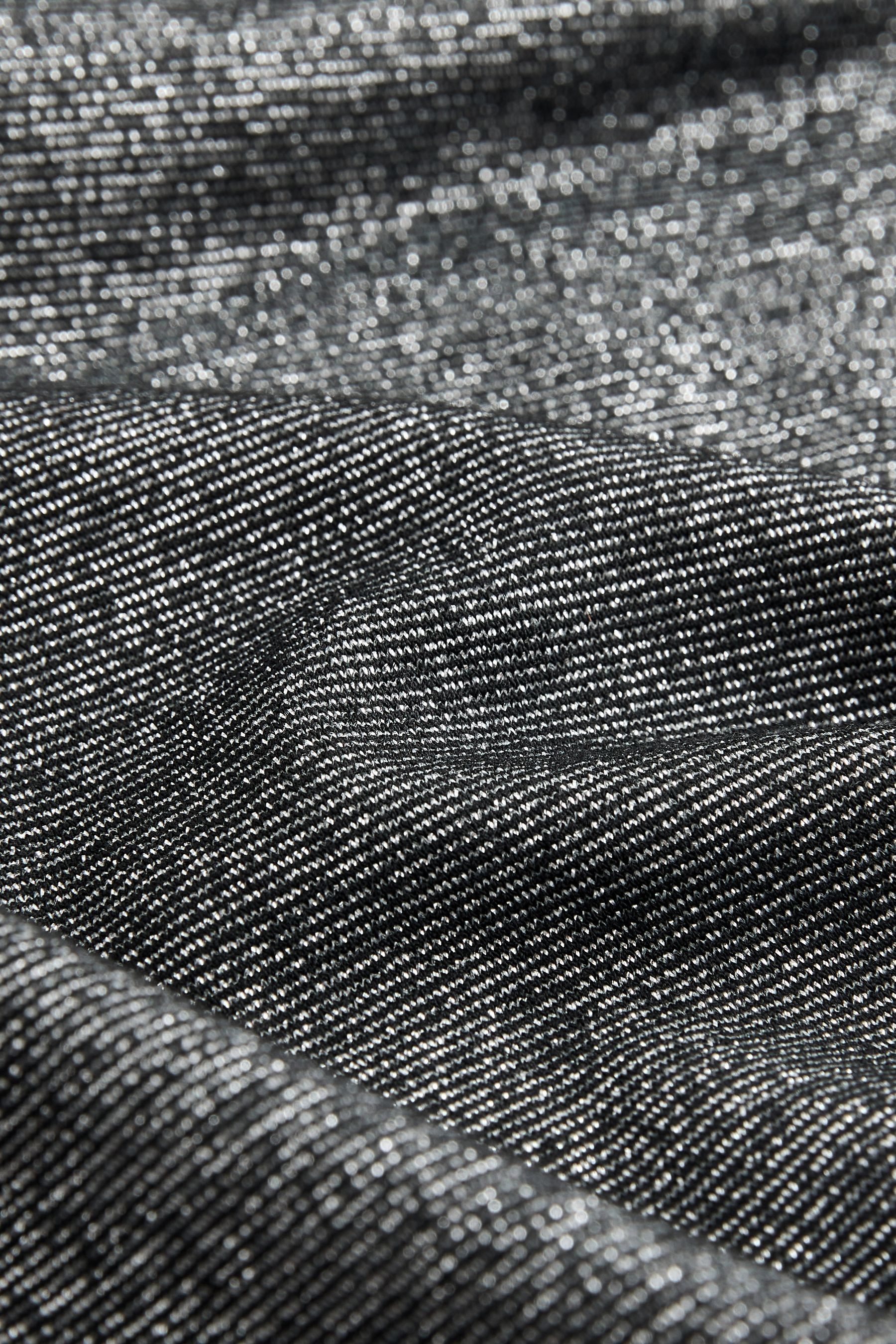 Next T-Shirt Kurzärmeliges, kastiges T-Shirt mit Glitzer (1-tlg) günstig online kaufen