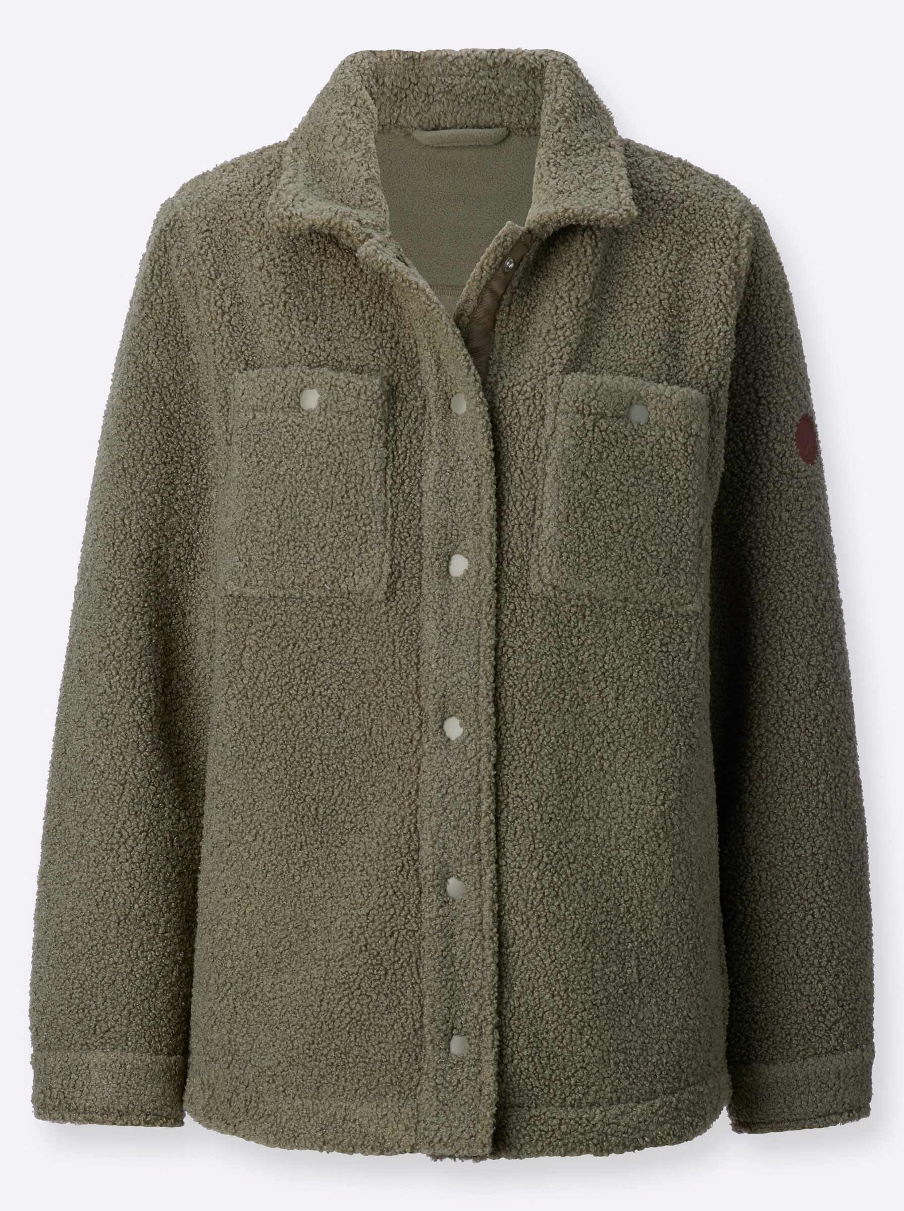 Allwetterjacke Teddy-Fleecejacke Langarm