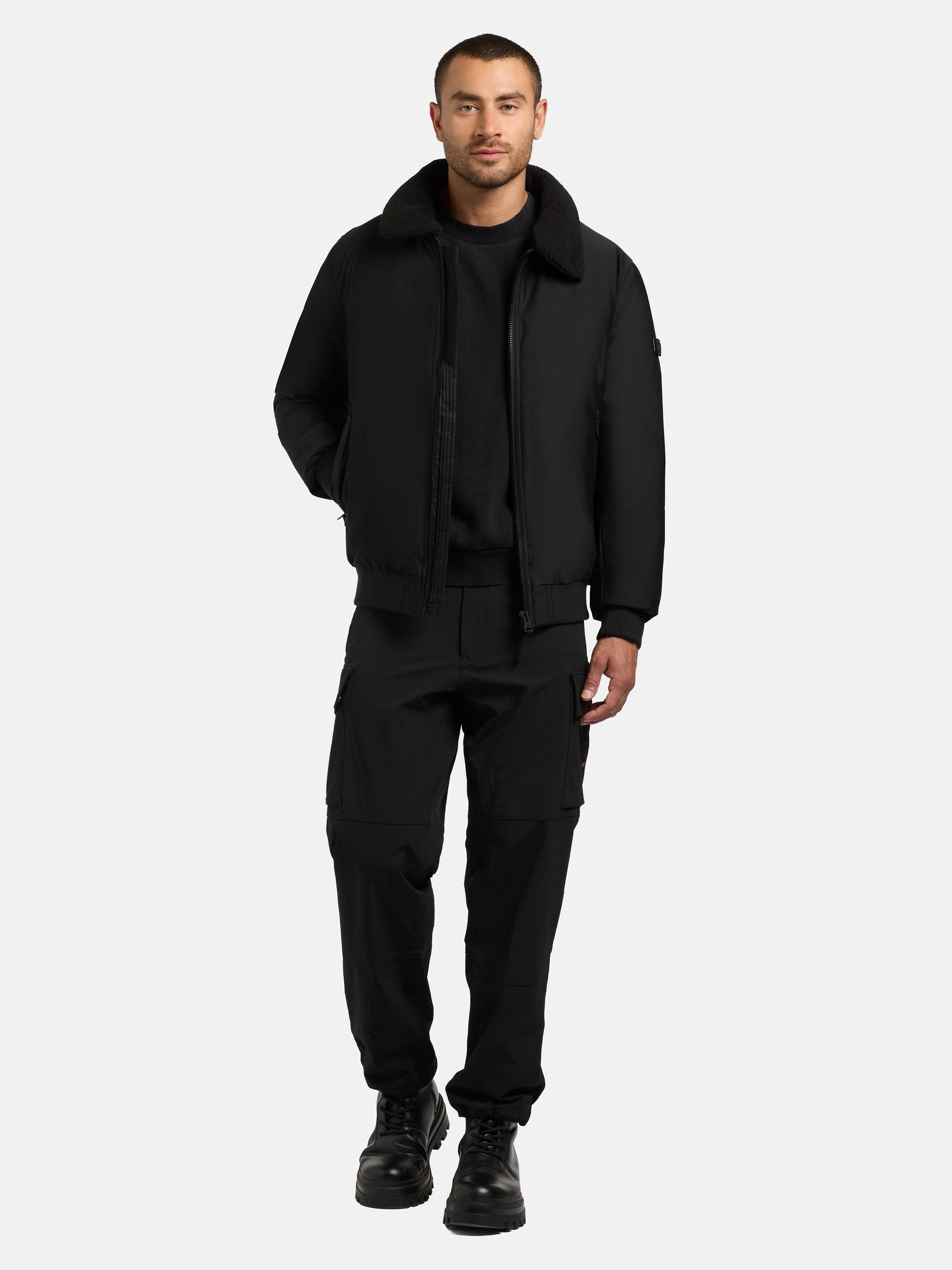 khujo Outdoorjacke Ginster Herren Winterjacke mit Teddyfleece-Besatz und ma günstig online kaufen