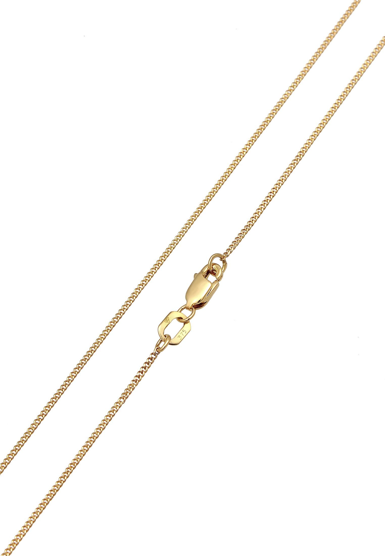 Elli Premium Kette mit Anhänger V-Kette Geo Minimal 375 Gelbgold, Geo – Bild 4 von 5