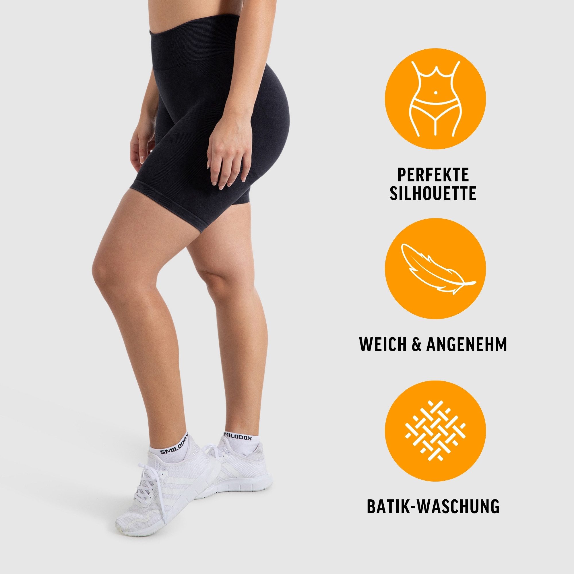 Smilodox Shorts Batik Acid Vera, Booty Scrunch Shaped Fit Radlerhose Butt L günstig online kaufen